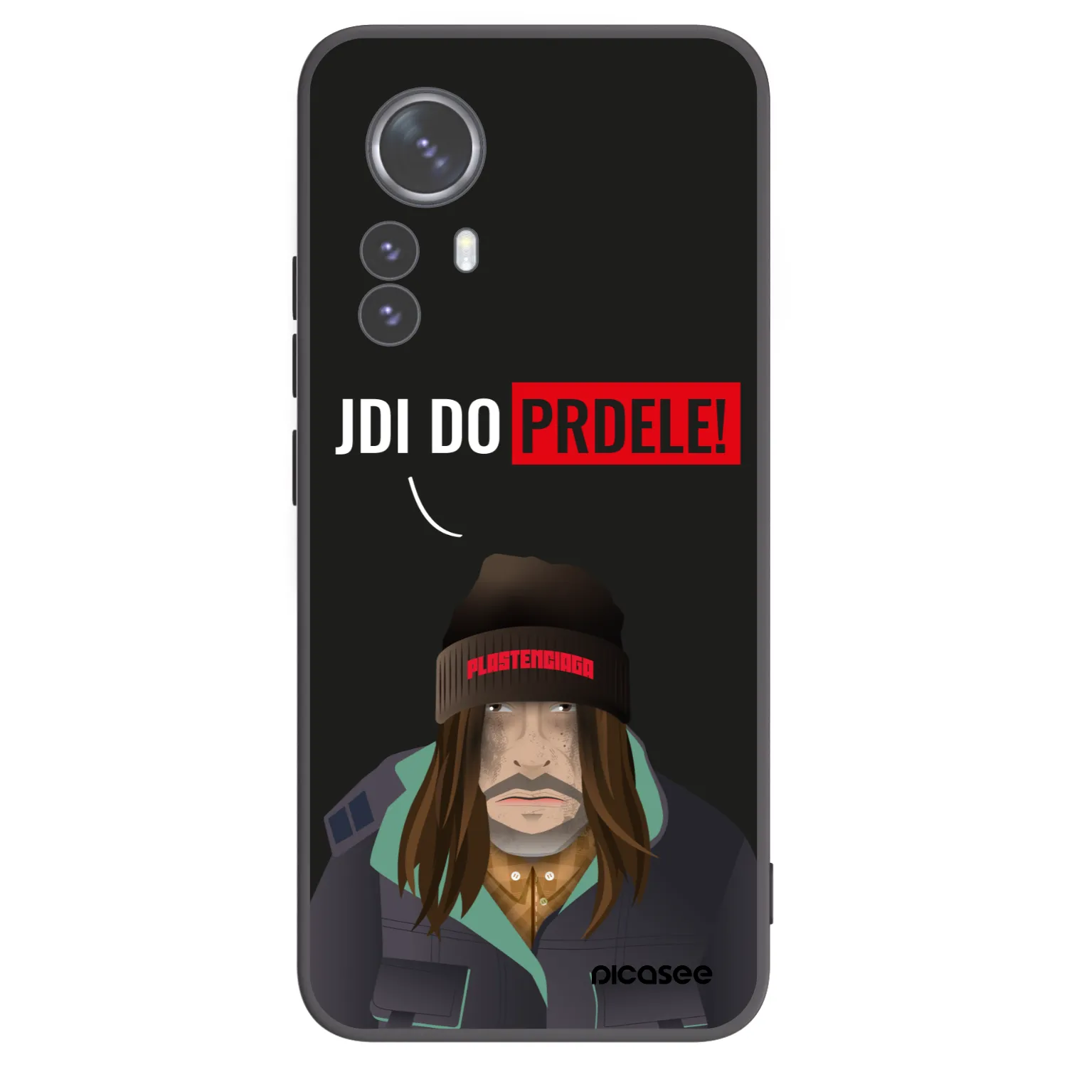 Picasee Μαύρη θήκη σιλικόνης για Xiaomi 12 Pro - Bezďák