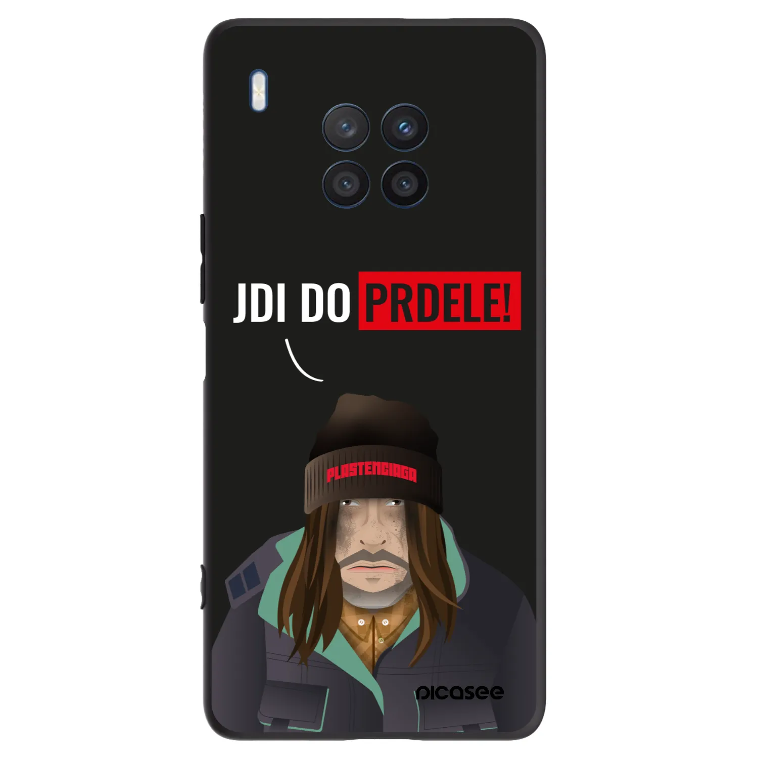 Picasee Μαύρη θήκη σιλικόνης για Honor 50 Lite - Bezďák