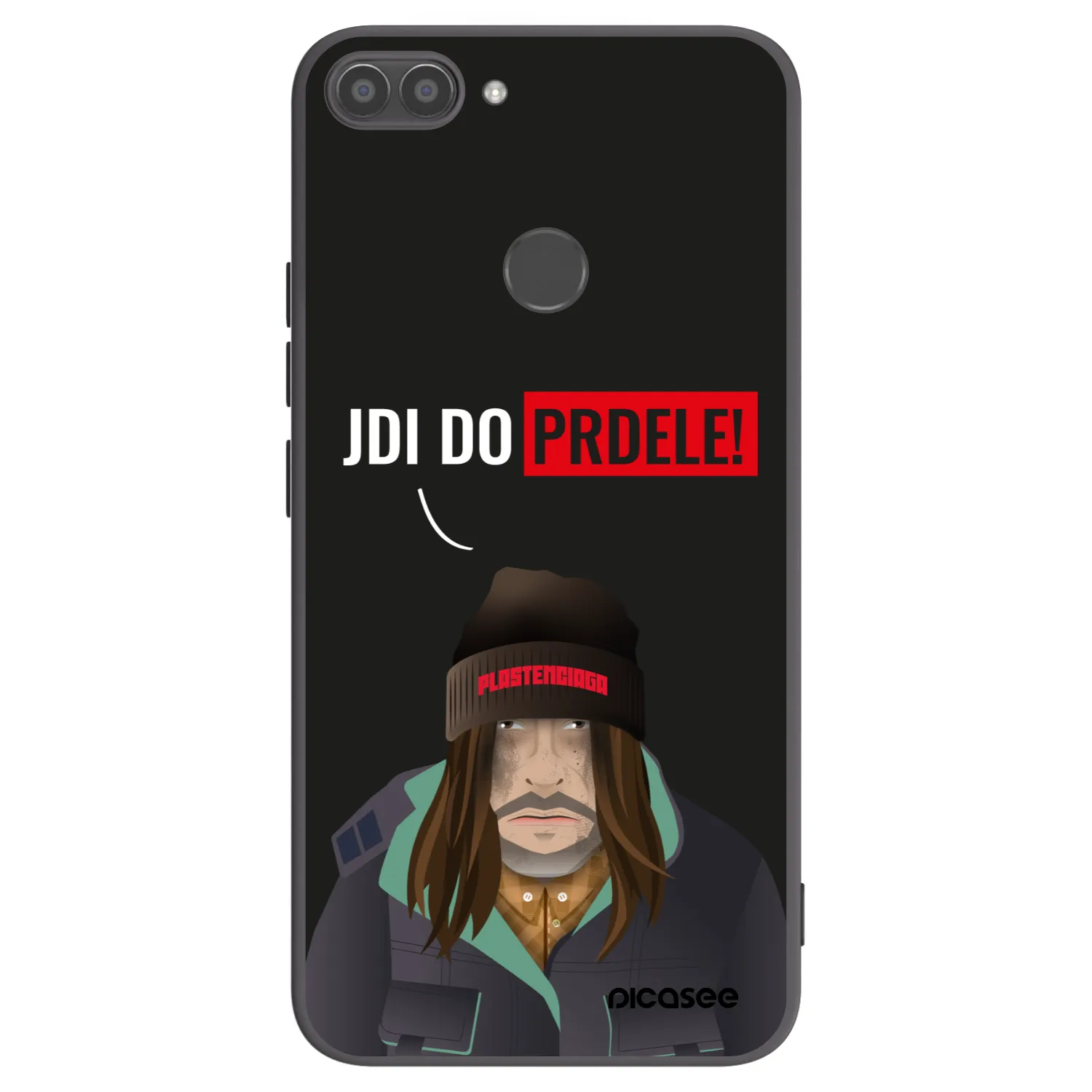 Picasee Μαύρη θήκη σιλικόνης για Huawei P Smart - Bezďák