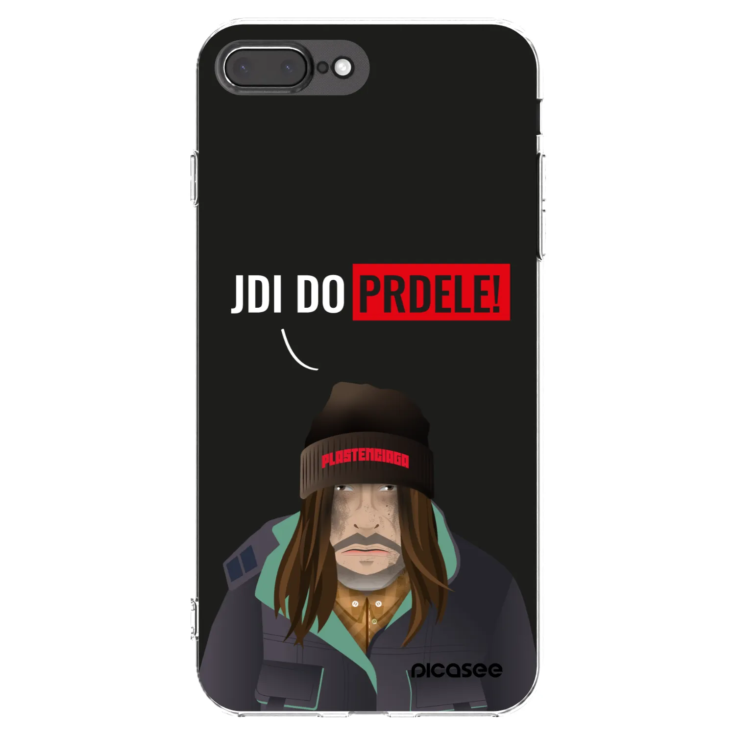 Picasee διαφανής θήκη σιλικόνης Apple iPhone 8 Plus - Bezďák