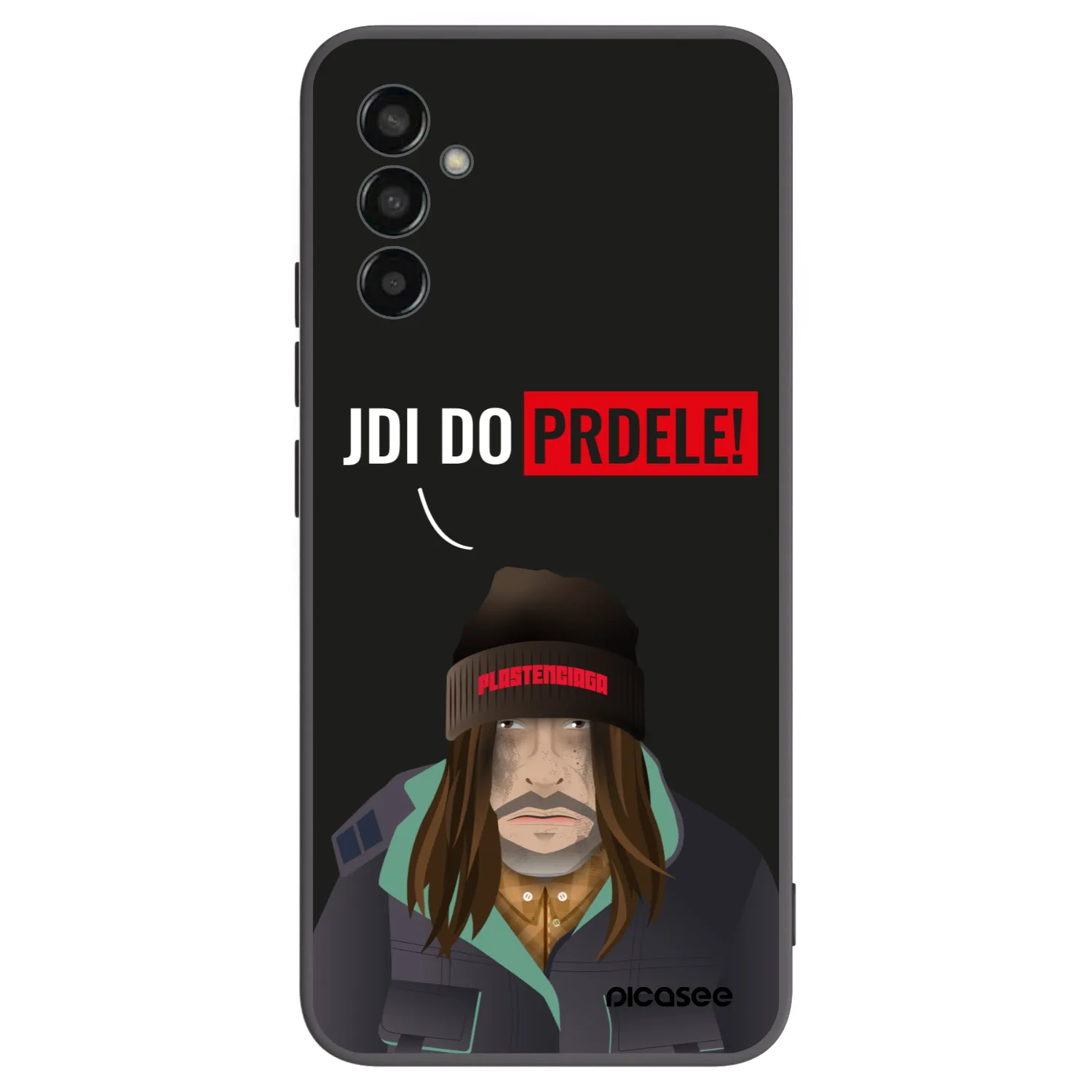 Picasee Μαύρη θήκη σιλικόνης για Samsung Galaxy M13 M135F - Bezďák
