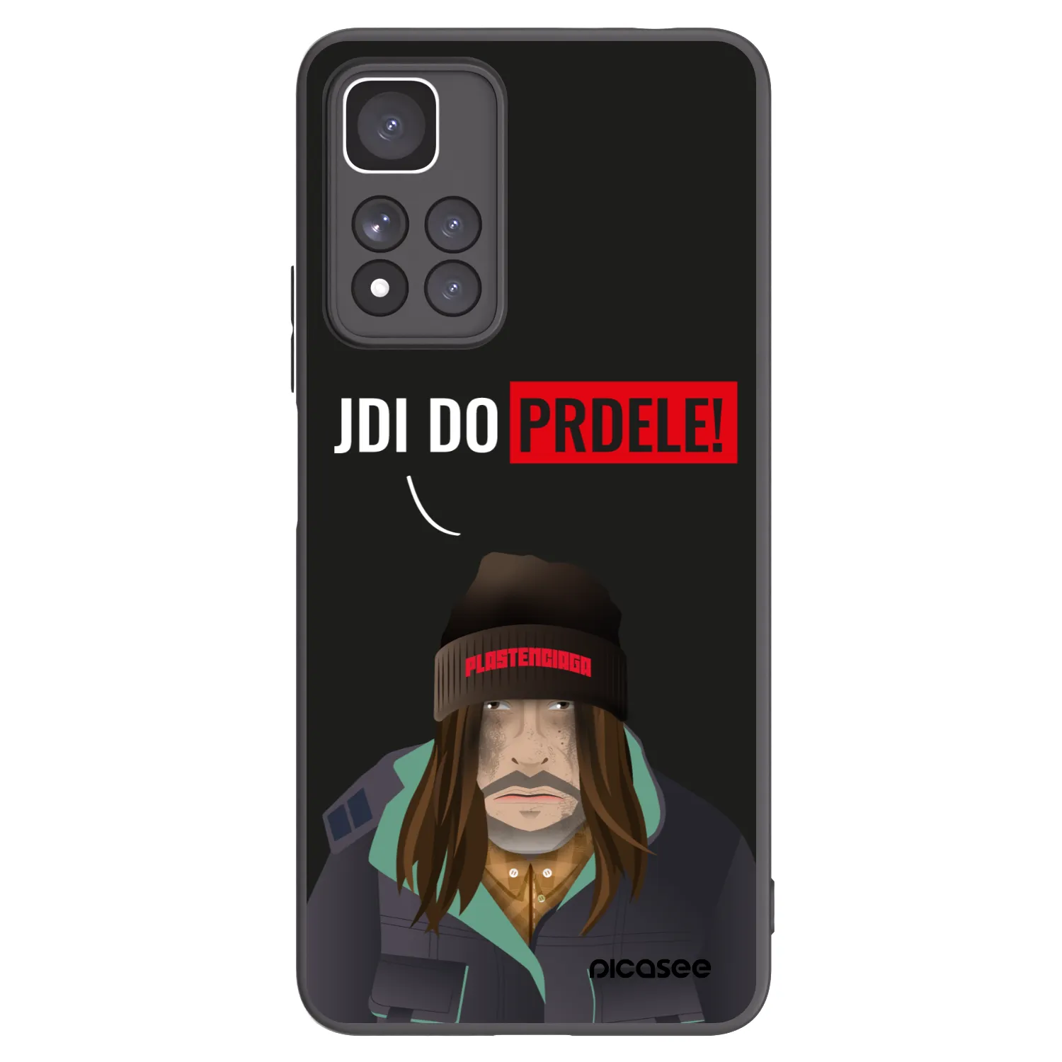 Picasee Μαύρη θήκη σιλικόνης για Xiaomi Redmi Note 11 Pro+ 5G - Bezďák