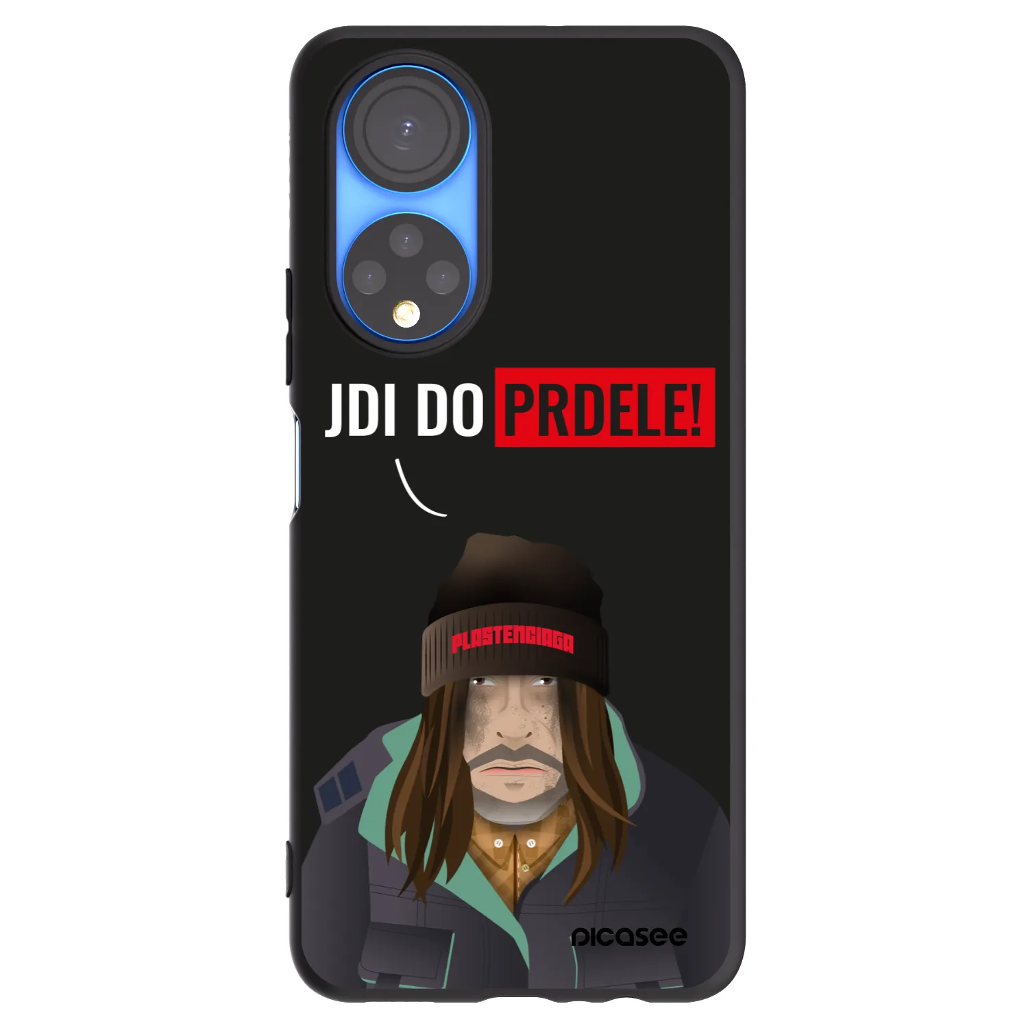 Picasee Μαύρη θήκη σιλικόνης για Honor X7 - Bezďák