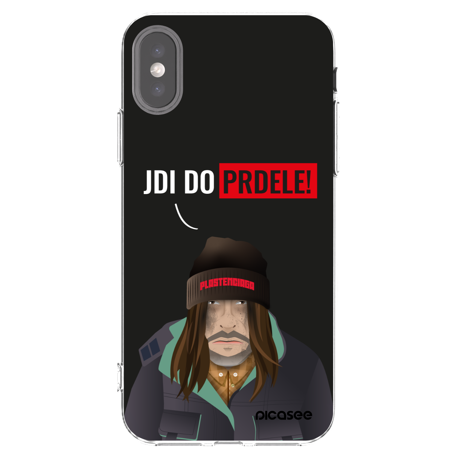 Picasee διαφανής θήκη σιλικόνης Apple iPhone X/XS - Bezďák