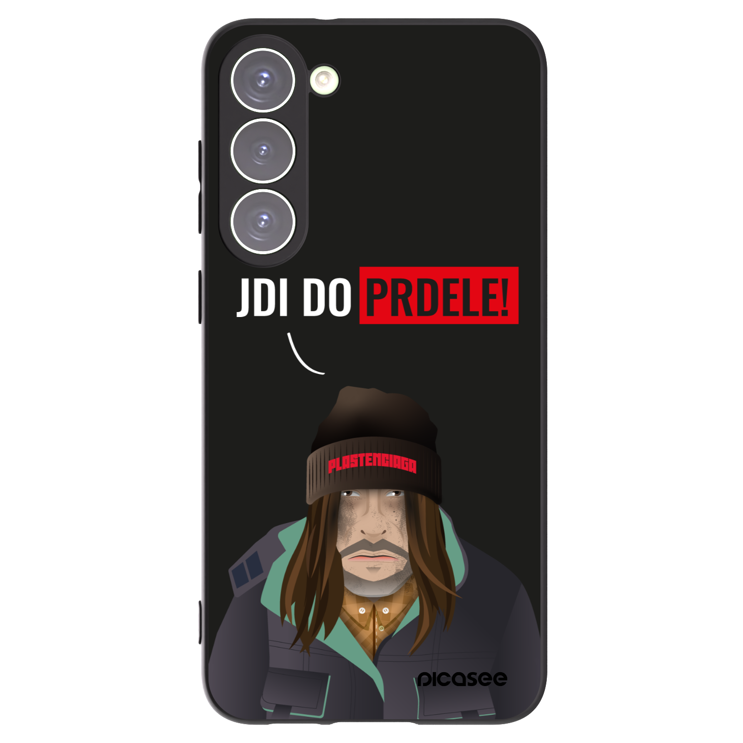 Picasee Μαύρη θήκη σιλικόνης για Samsung Galaxy S23+ 5G - Bezďák