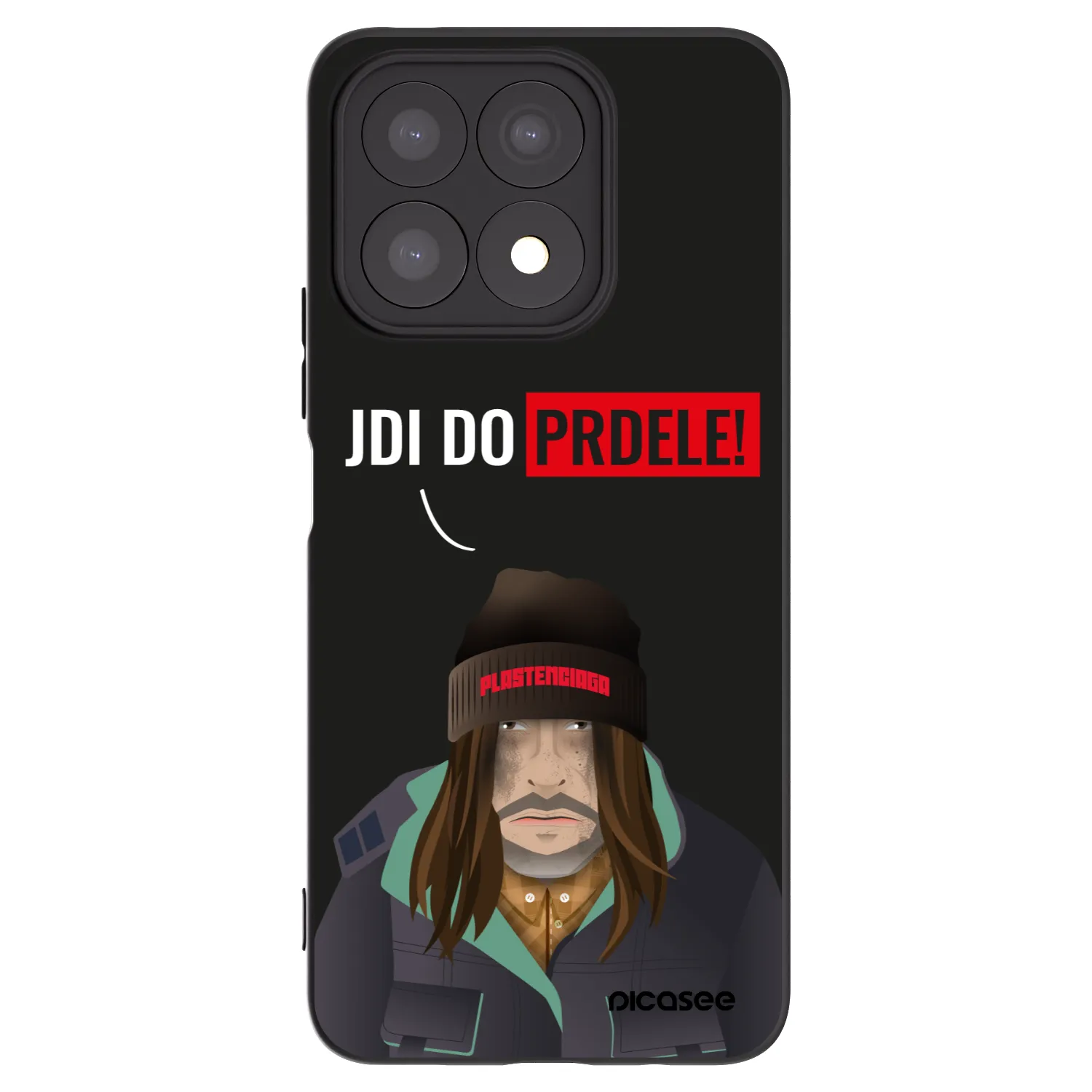 Picasee Μαύρη θήκη σιλικόνης για Honor X8a - Bezďák