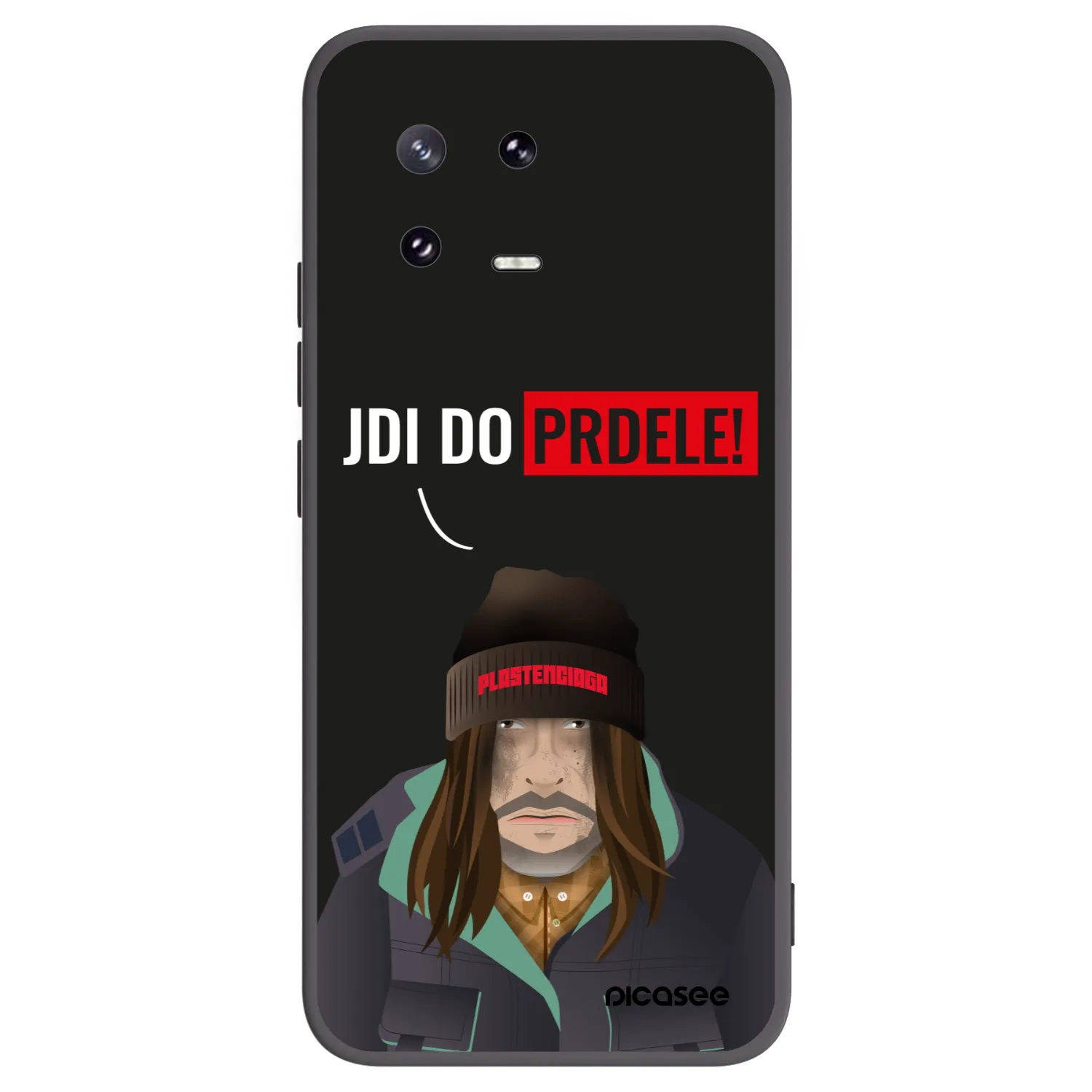 Picasee Μαύρη θήκη σιλικόνης για Xiaomi 13 Pro - Bezďák