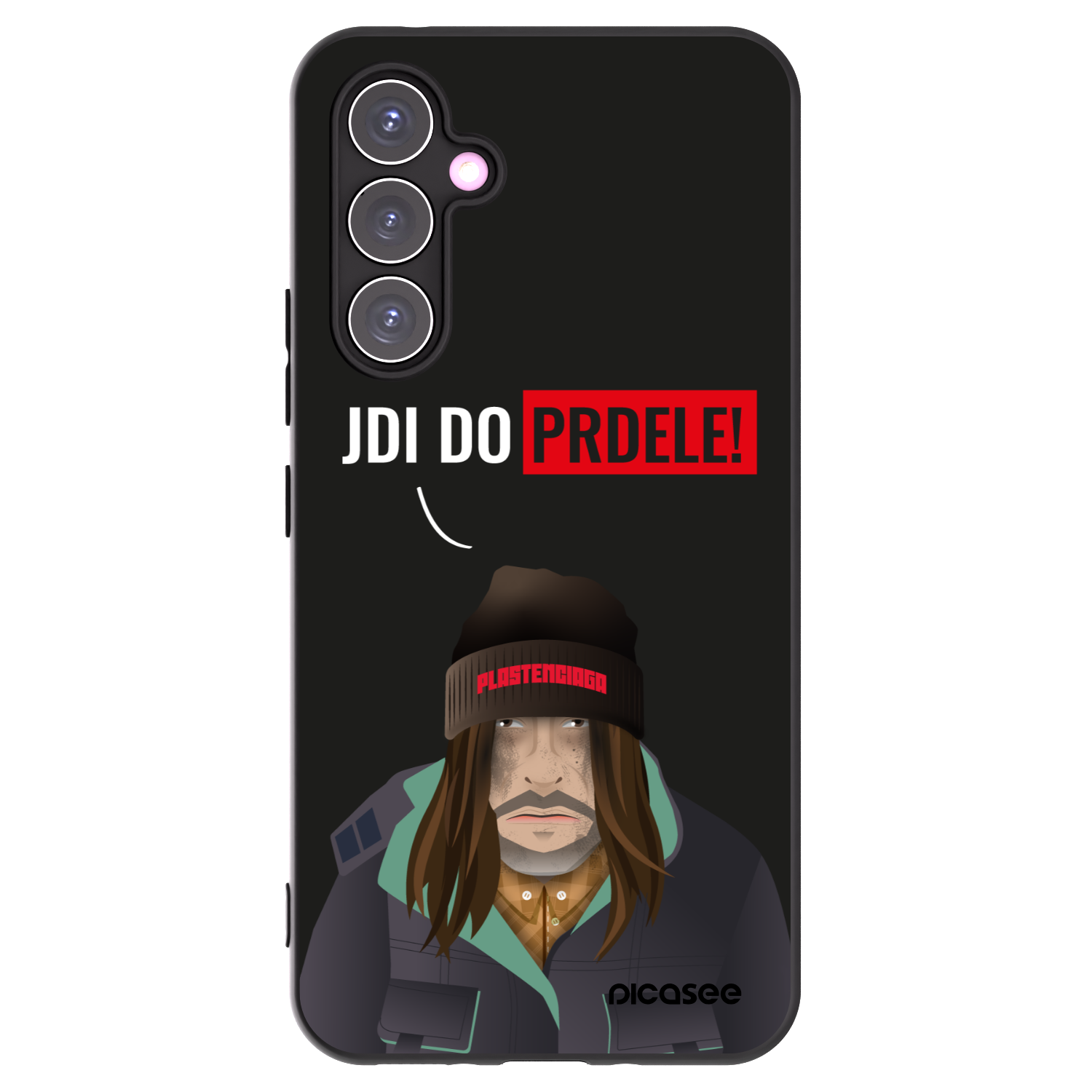 Picasee Μαύρη θήκη σιλικόνης για Samsung Galaxy A54 5G A546B - Bezďák