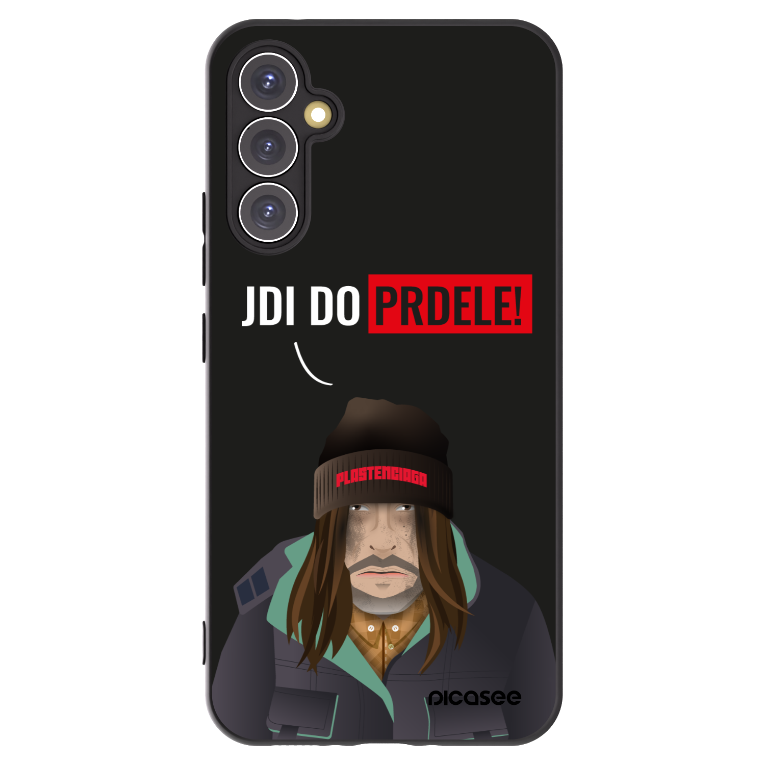 Picasee Μαύρη θήκη σιλικόνης για Samsung Galaxy A34 5G A346B - Bezďák