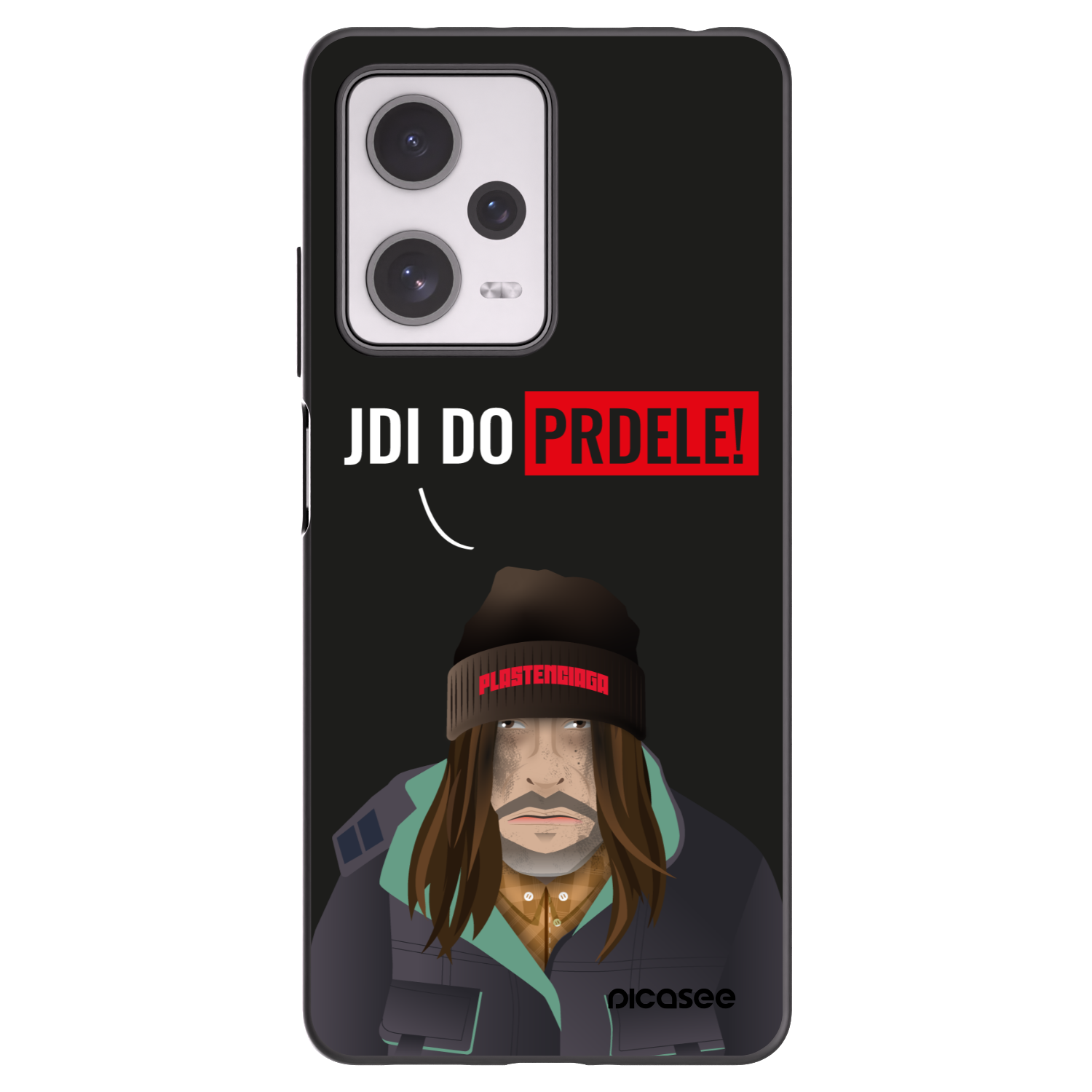 Picasee Μαύρη θήκη σιλικόνης για Xiaomi Redmi Note 12 Pro+ 5G - Bezďák