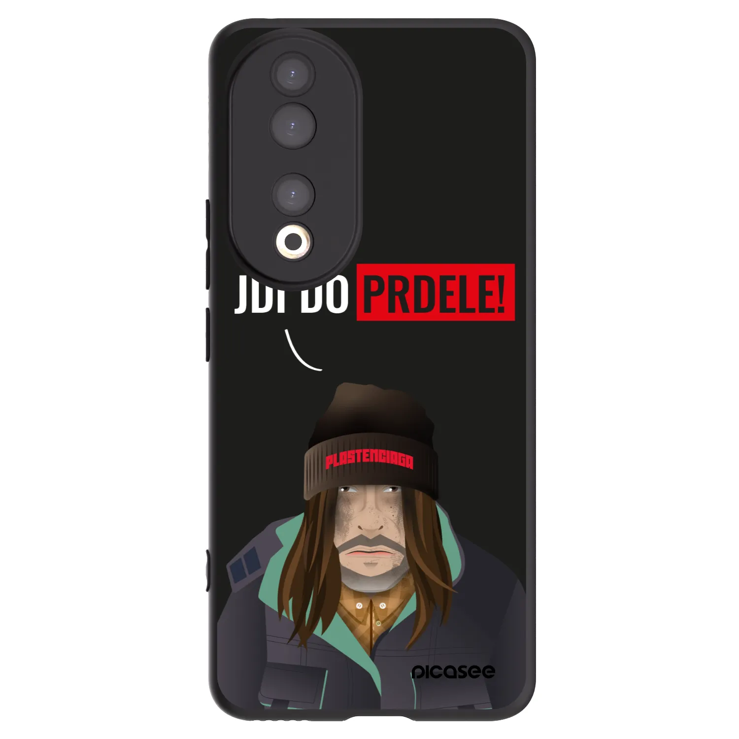 Picasee Μαύρη θήκη σιλικόνης για Honor 90 5G - Bezďák