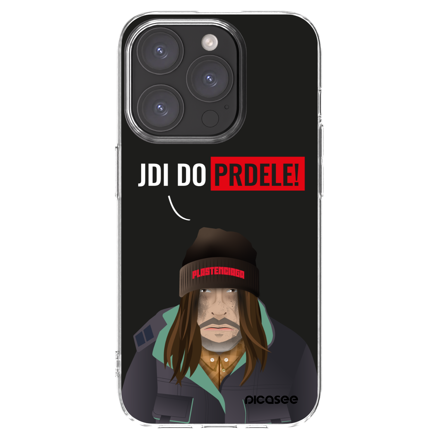 Picasee διαφανής θήκη σιλικόνης Apple iPhone 15 Pro - Bezďák