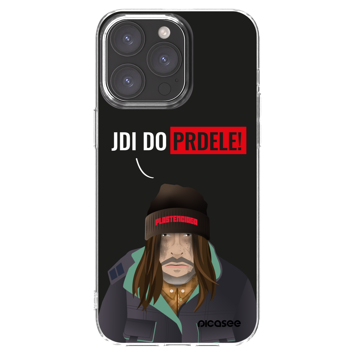 Picasee διαφανής θήκη σιλικόνης Apple iPhone 15 Pro Max - Bezďák
