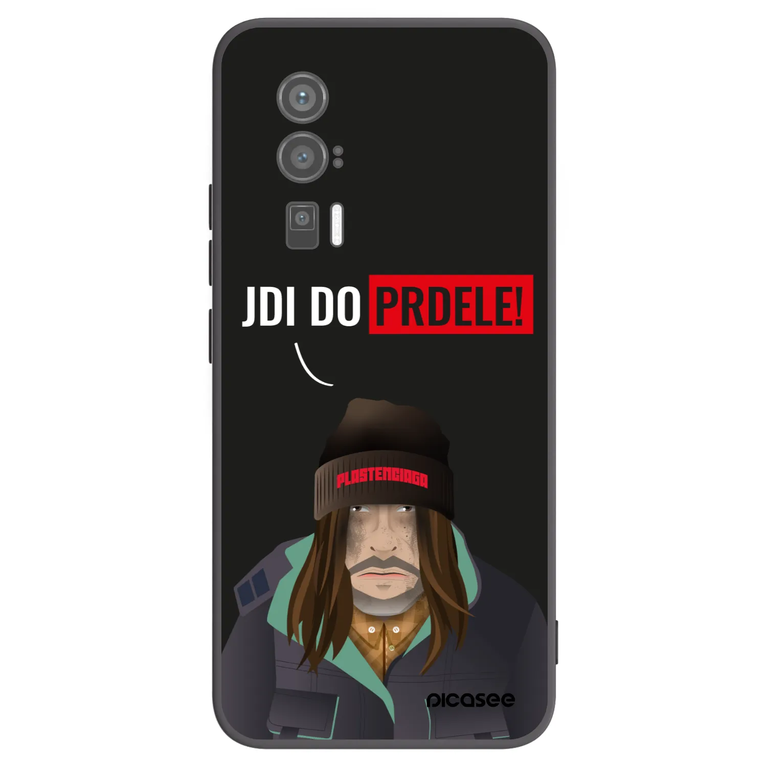 Picasee Μαύρη θήκη σιλικόνης για Xiaomi Poco F5 Pro 5G - Bezďák