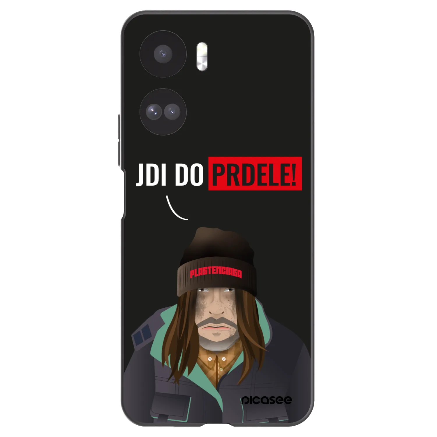 Picasee Μαύρη θήκη σιλικόνης για Honor 90 Lite 5G - Bezďák