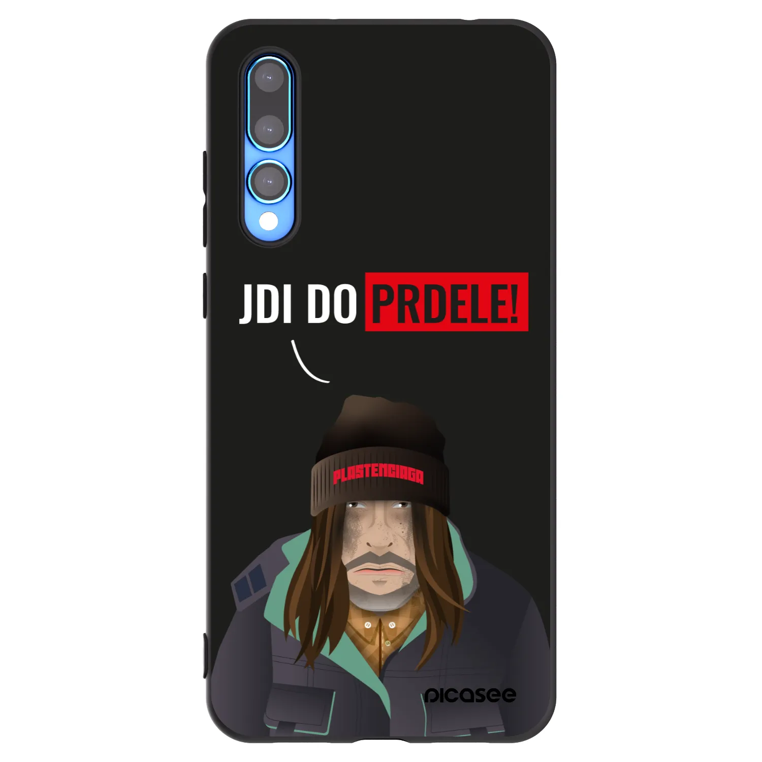 Picasee Μαύρη θήκη σιλικόνης για Huawei P20 Pro - Bezďák