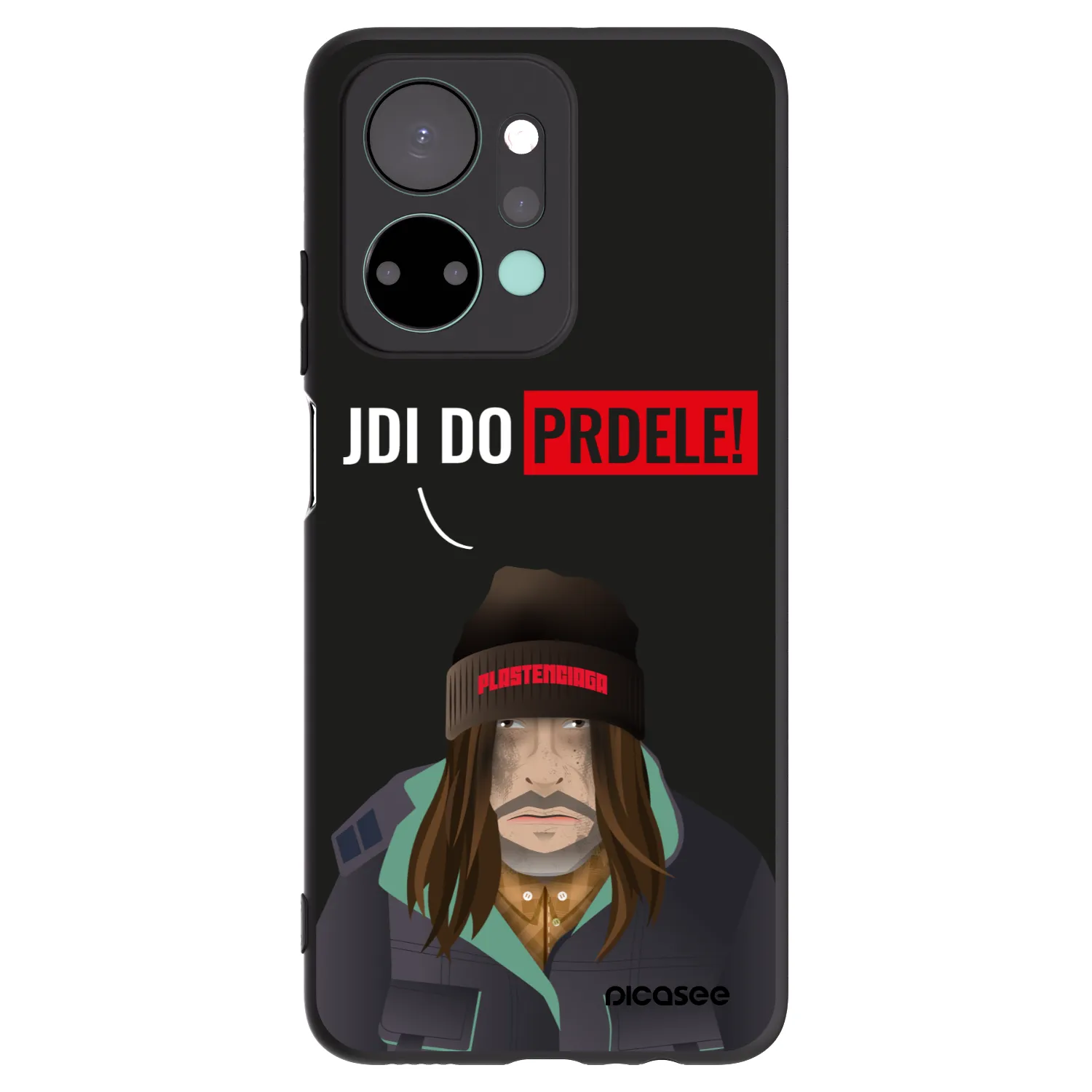 Picasee Μαύρη θήκη σιλικόνης για Honor X7a - Bezďák