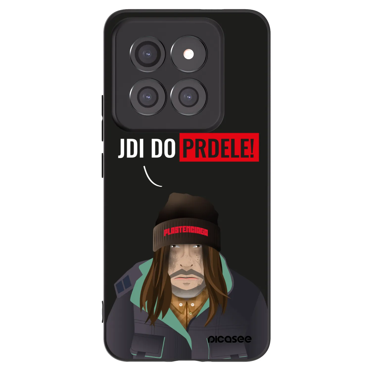 Picasee Μαύρη θήκη σιλικόνης για Xiaomi 14 Pro - Bezďák