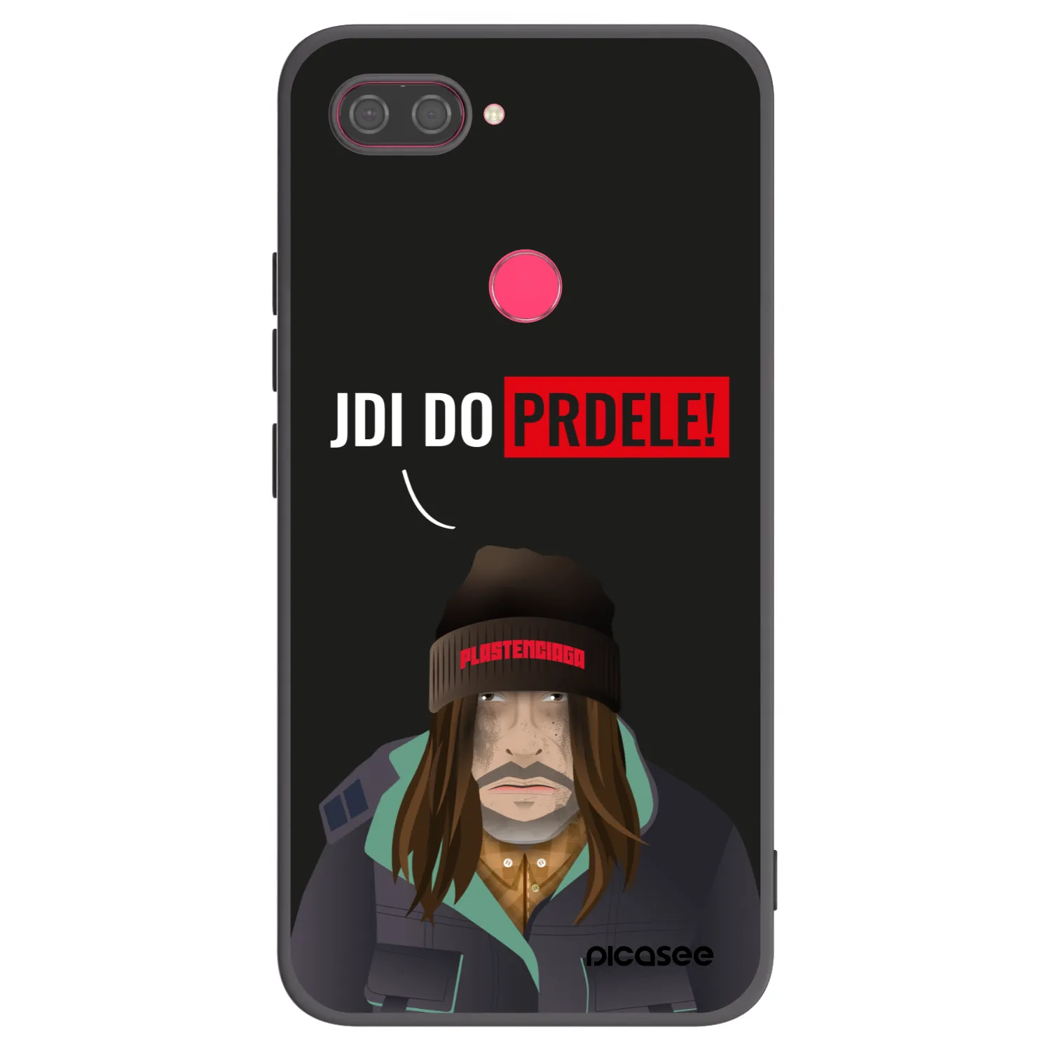 Picasee Μαύρη θήκη σιλικόνης για Xiaomi Mi 8 Lite - Bezďák