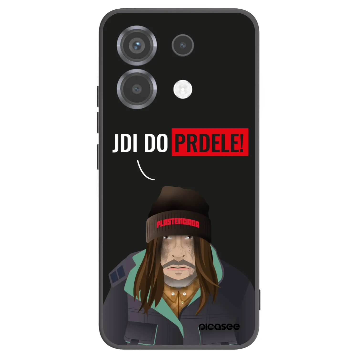 Picasee Μαύρη θήκη σιλικόνης για Xiaomi Poco X6 - Bezďák