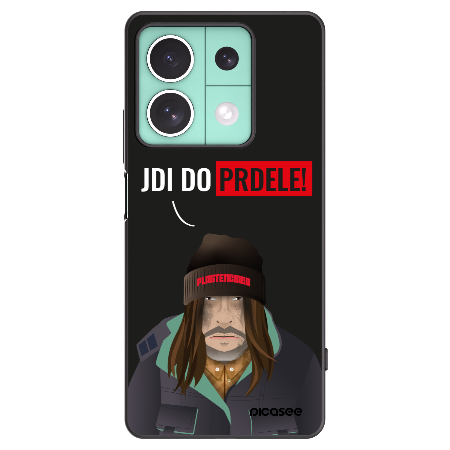 Picasee Μαύρη θήκη σιλικόνης για Xiaomi Redmi Note 13 5G - Bezďák