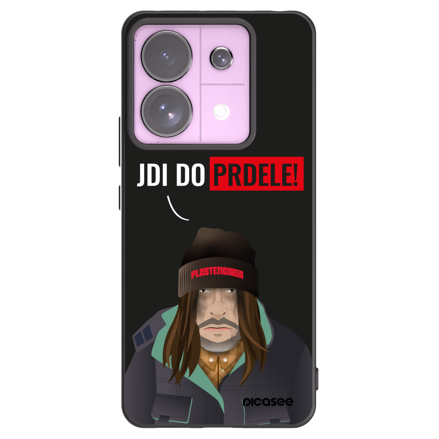 Picasee Μαύρη θήκη σιλικόνης για Xiaomi Redmi Note 13 Pro 5G - Bezďák