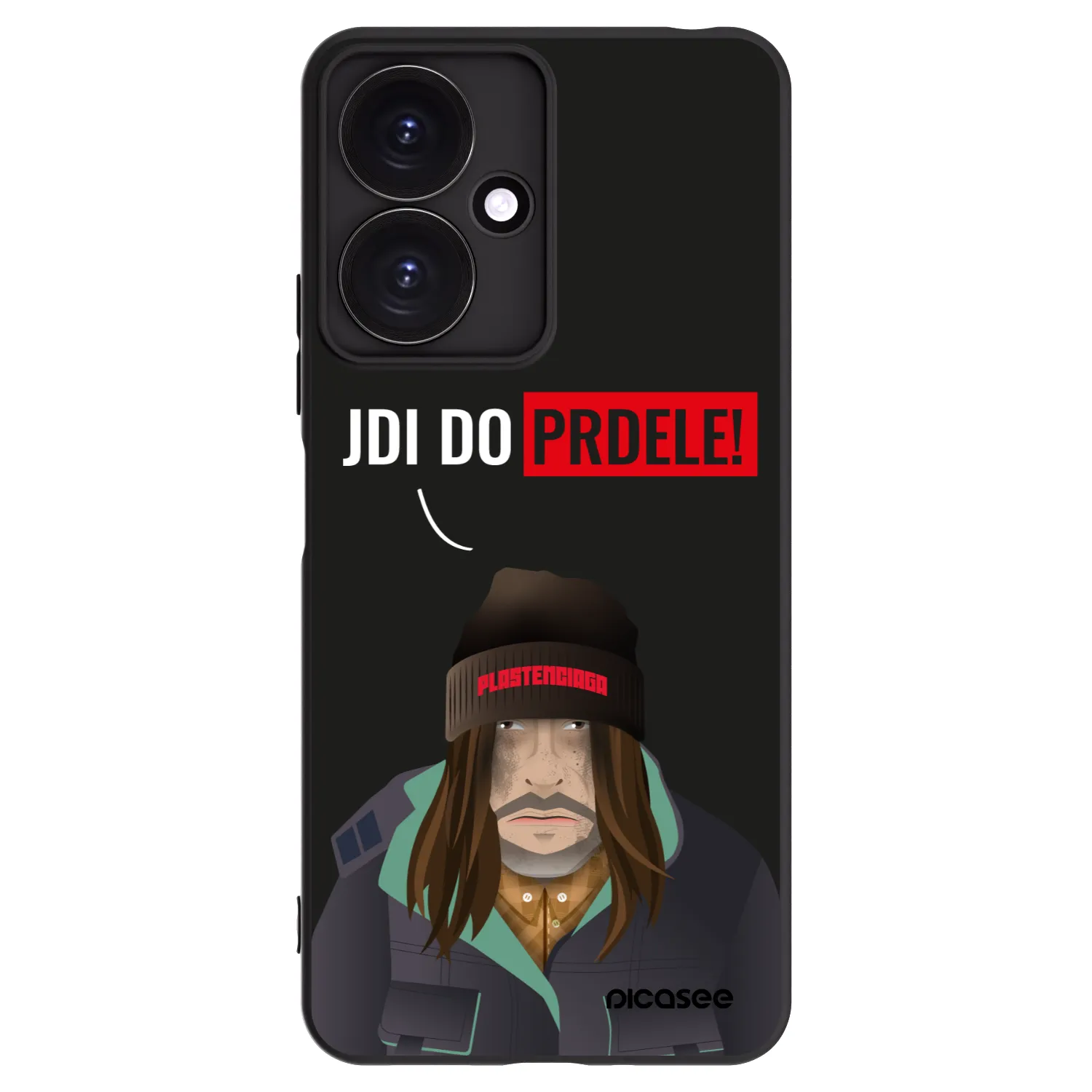 Picasee Μαύρη θήκη σιλικόνης για Xiaomi Redmi 13C 5G - Bezďák