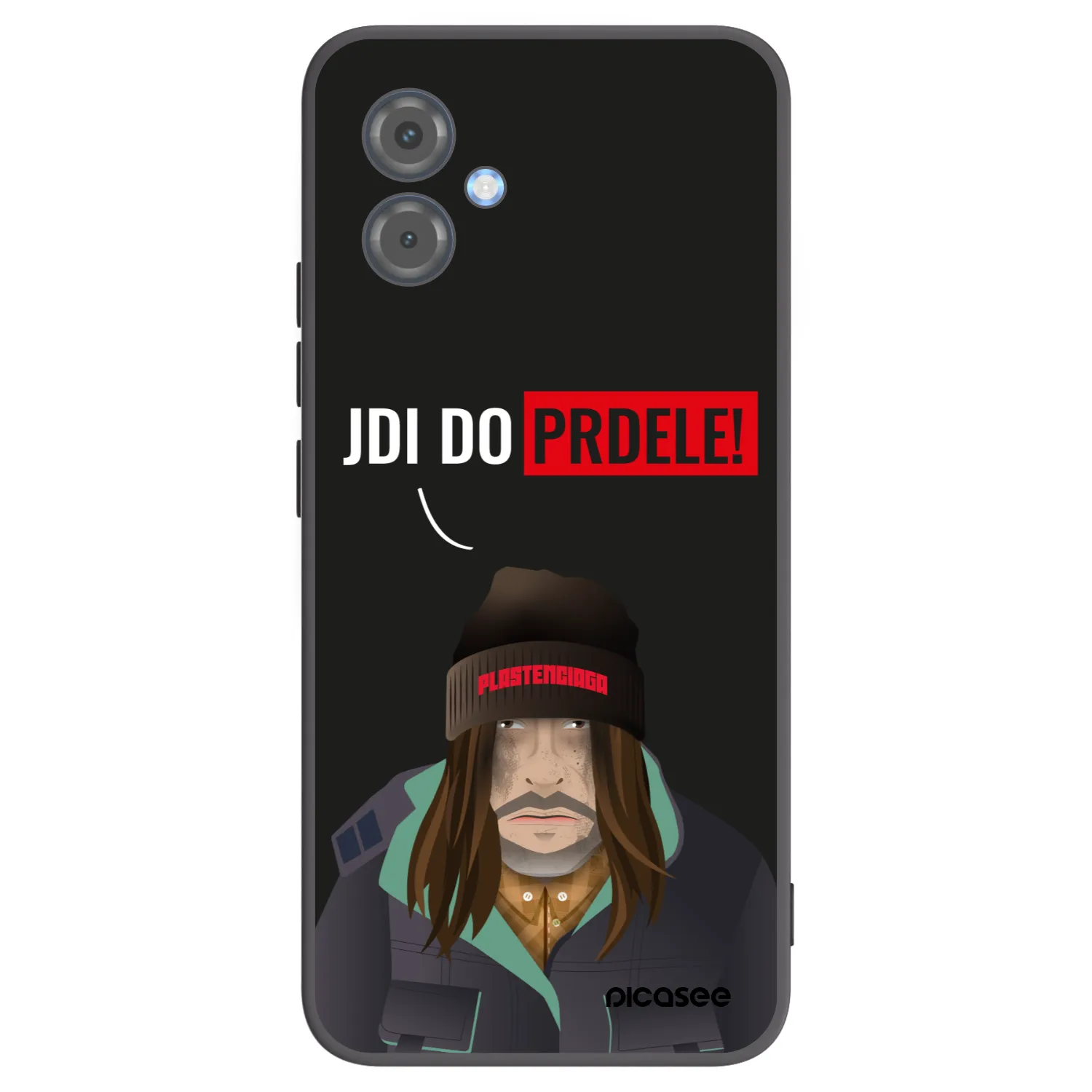 Picasee Μαύρη θήκη σιλικόνης για Motorola Moto G14 - Bezďák