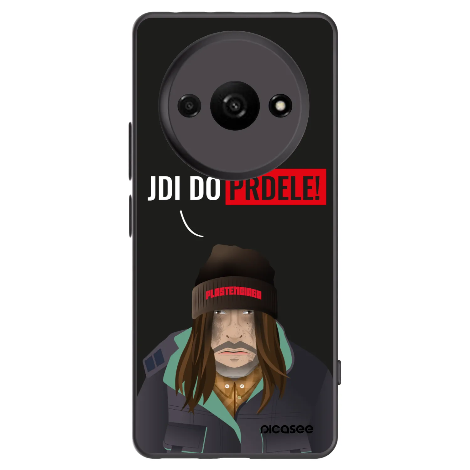 Picasee Μαύρη θήκη σιλικόνης για Xiaomi Redmi A3 - Bezďák