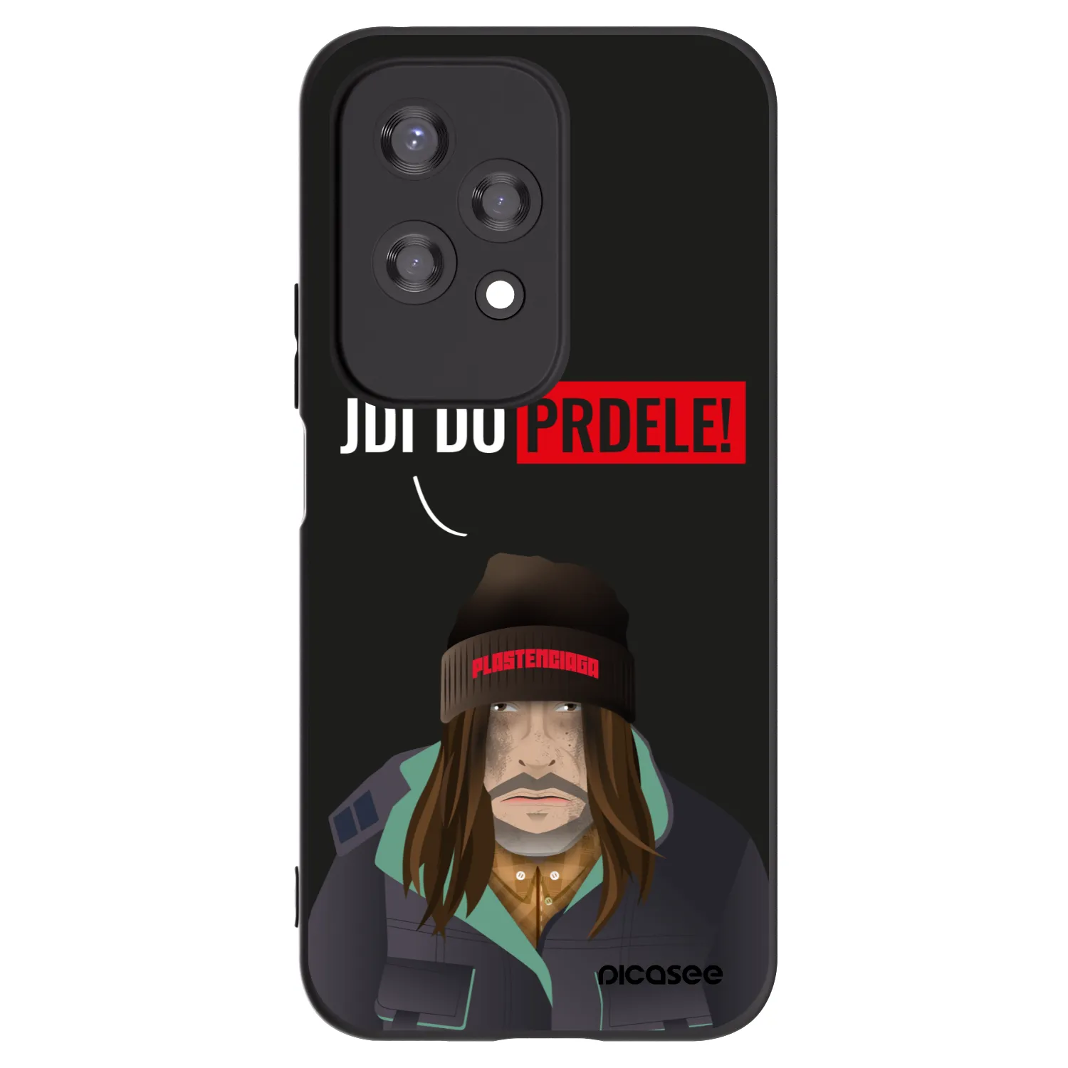 Picasee Μαύρη θήκη σιλικόνης για Honor 200 Lite - Bezďák