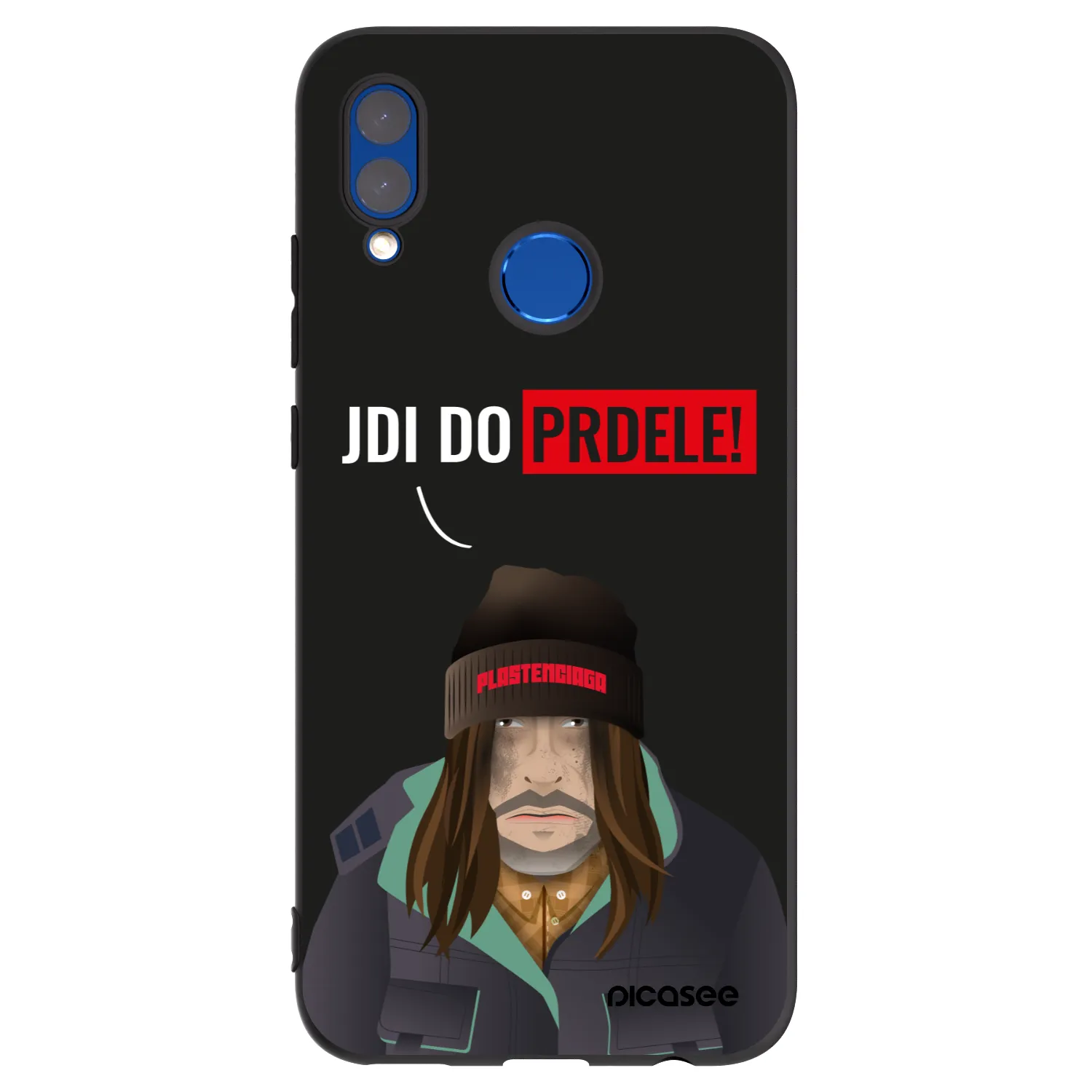 Picasee Μαύρη θήκη σιλικόνης για Honor 10 Lite - Bezďák