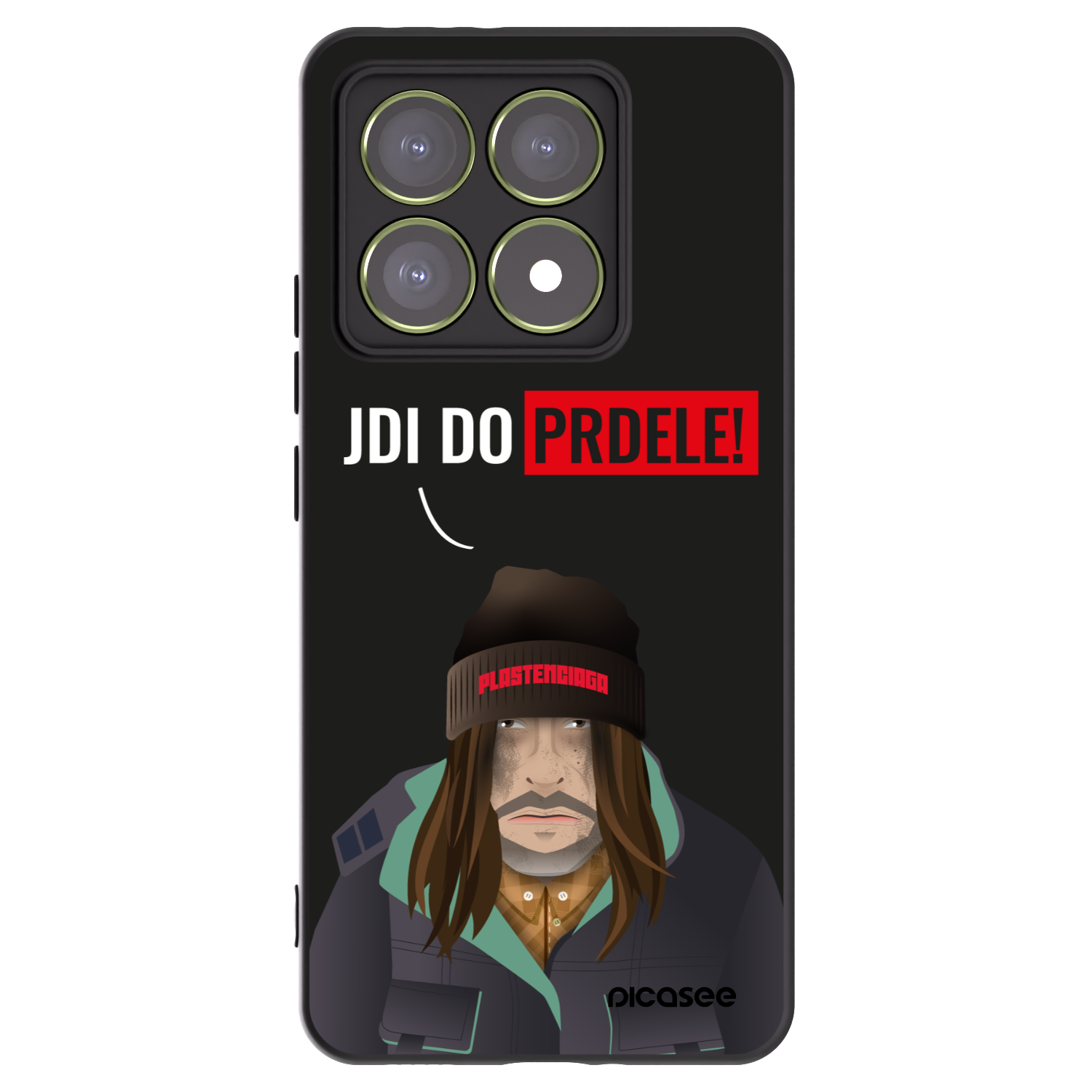 Picasee Μαύρη θήκη σιλικόνης για Xiaomi 14T - Bezďák