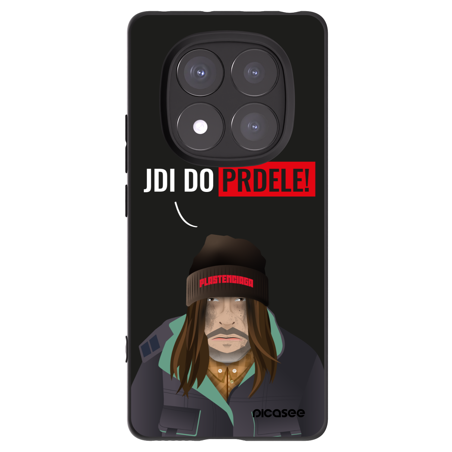 Picasee Μαύρη θήκη σιλικόνης για Xiaomi Redmi Note 14 Pro 5G - Bezďák