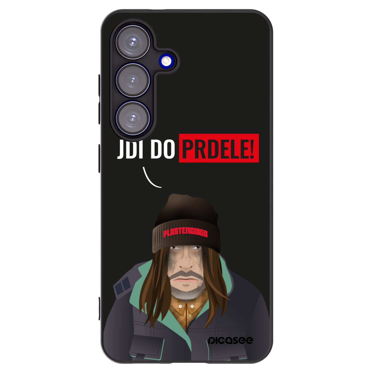 Picasee Μαύρη θήκη σιλικόνης για Samsung Galaxy S25 5G - Bezďák