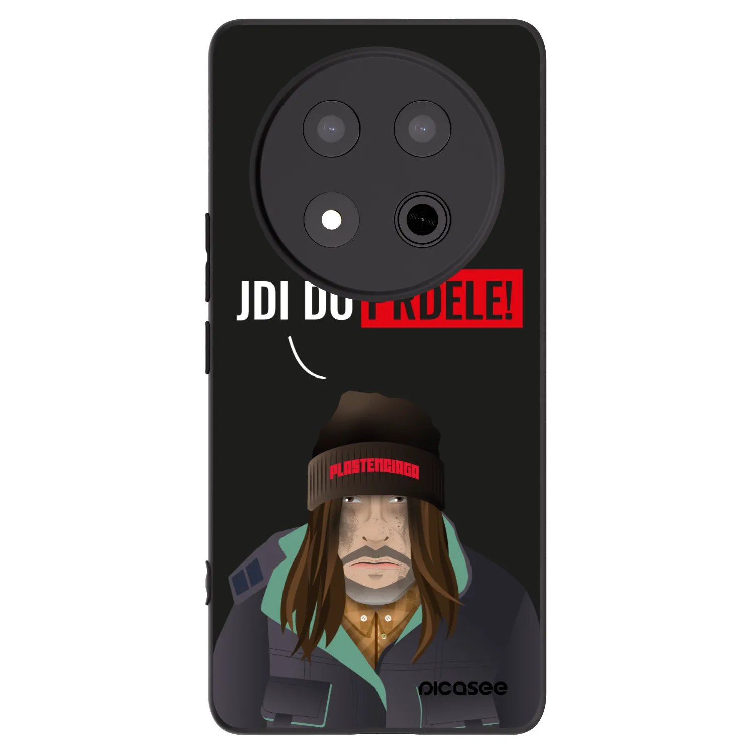 Picasee Μαύρη θήκη σιλικόνης για Honor Magic7 Lite 5G - Bezďák