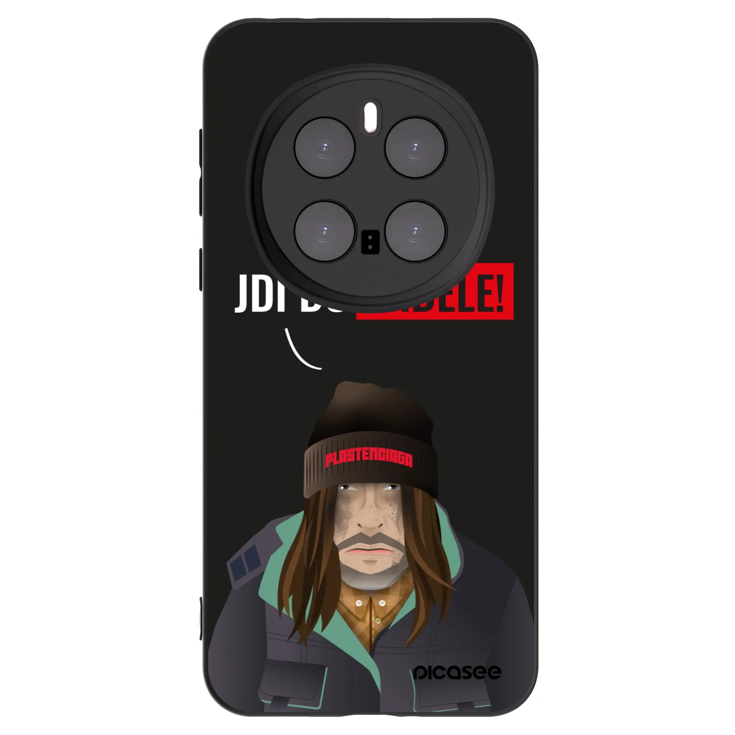 Picasee Μαύρη θήκη σιλικόνης για Honor Magic7 Pro 5G - Bezďák