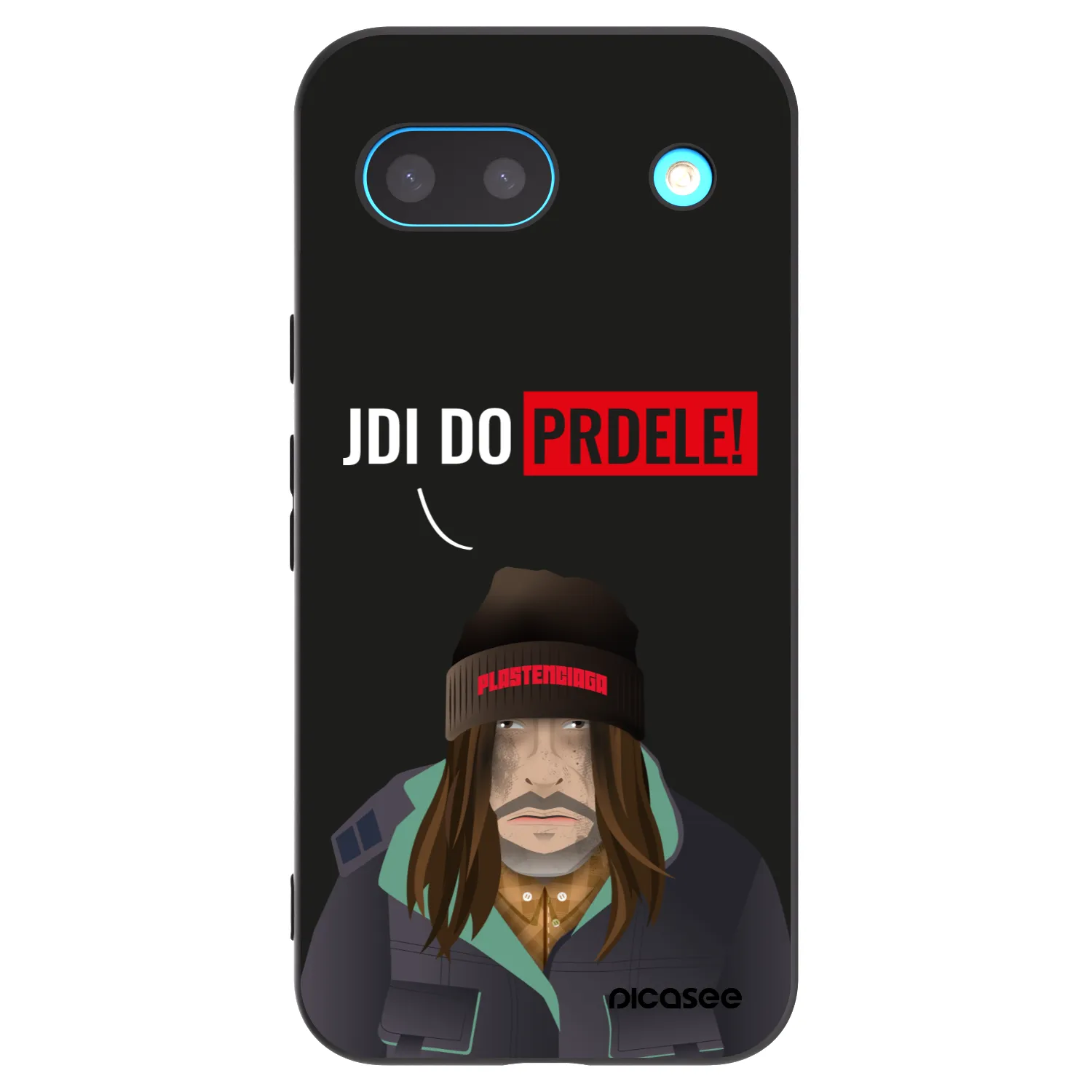 Picasee Μαύρη θήκη σιλικόνης για Google Pixel 8a - Bezďák