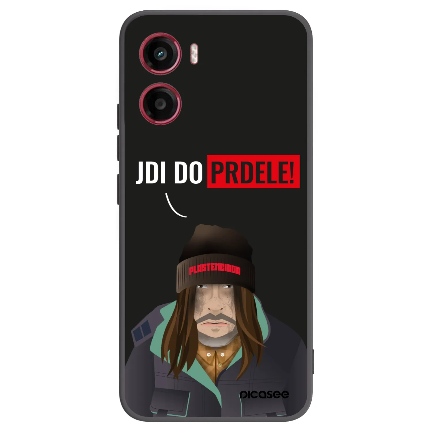 Picasee Μαύρη θήκη σιλικόνης για Motorola Moto G05 - Bezďák