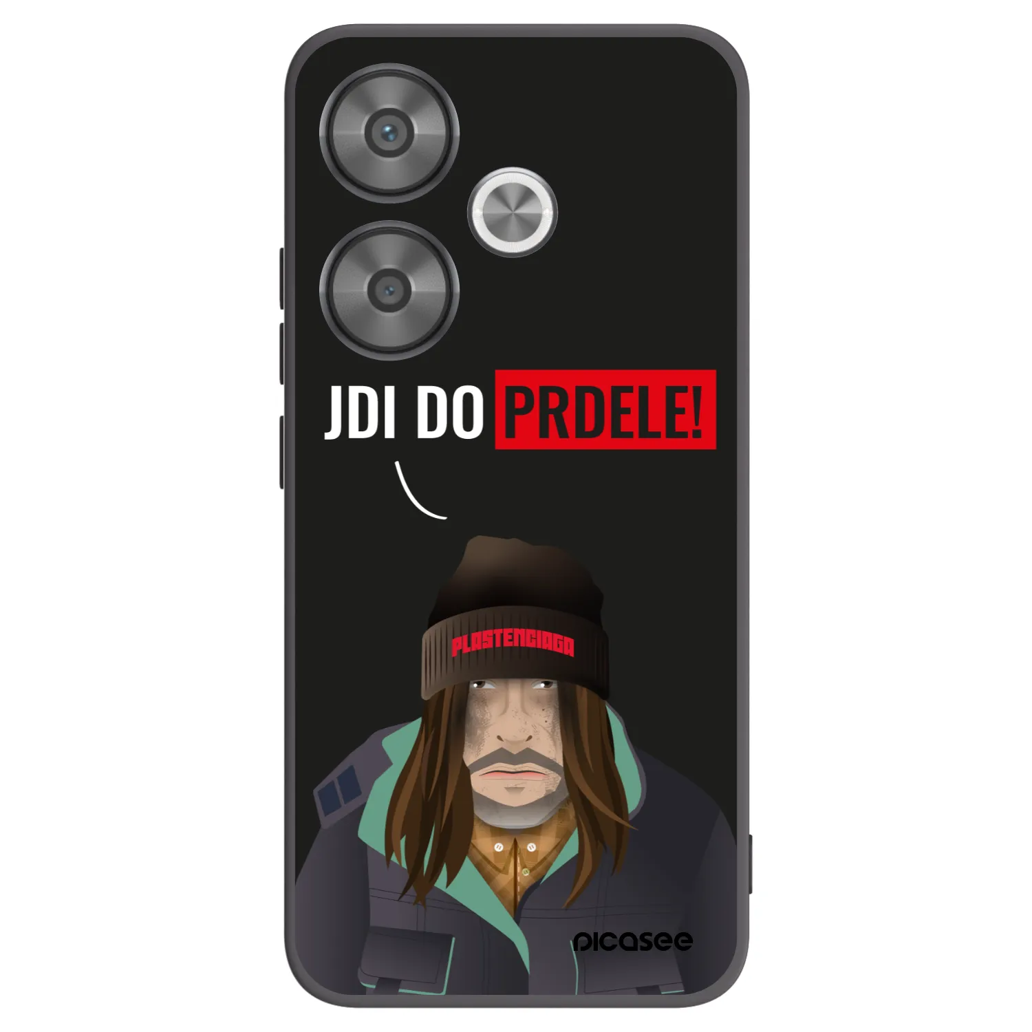 Picasee Μαύρη θήκη σιλικόνης για Xiaomi Poco F6 - Bezďák