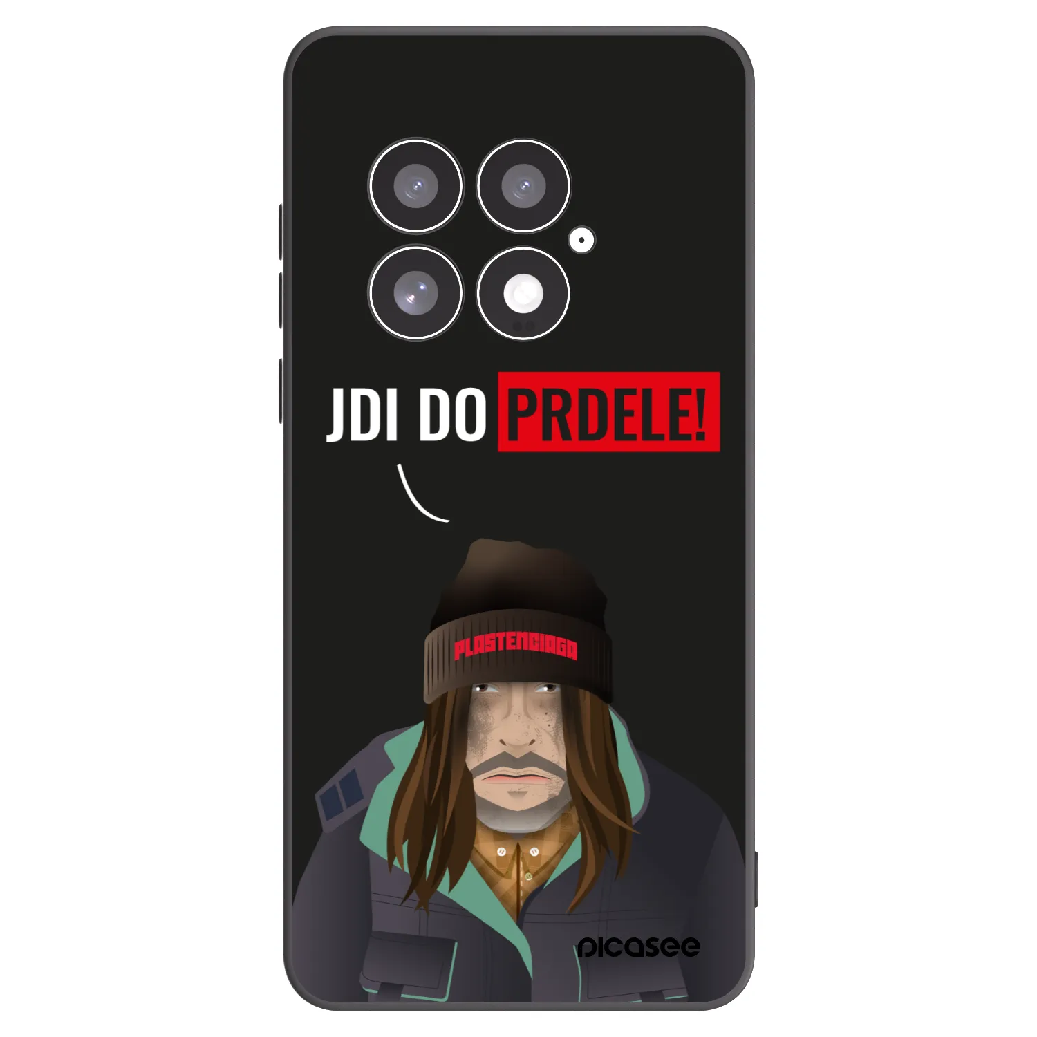 Picasee Μαύρη θήκη σιλικόνης για OnePlus 13 5G - Bezďák