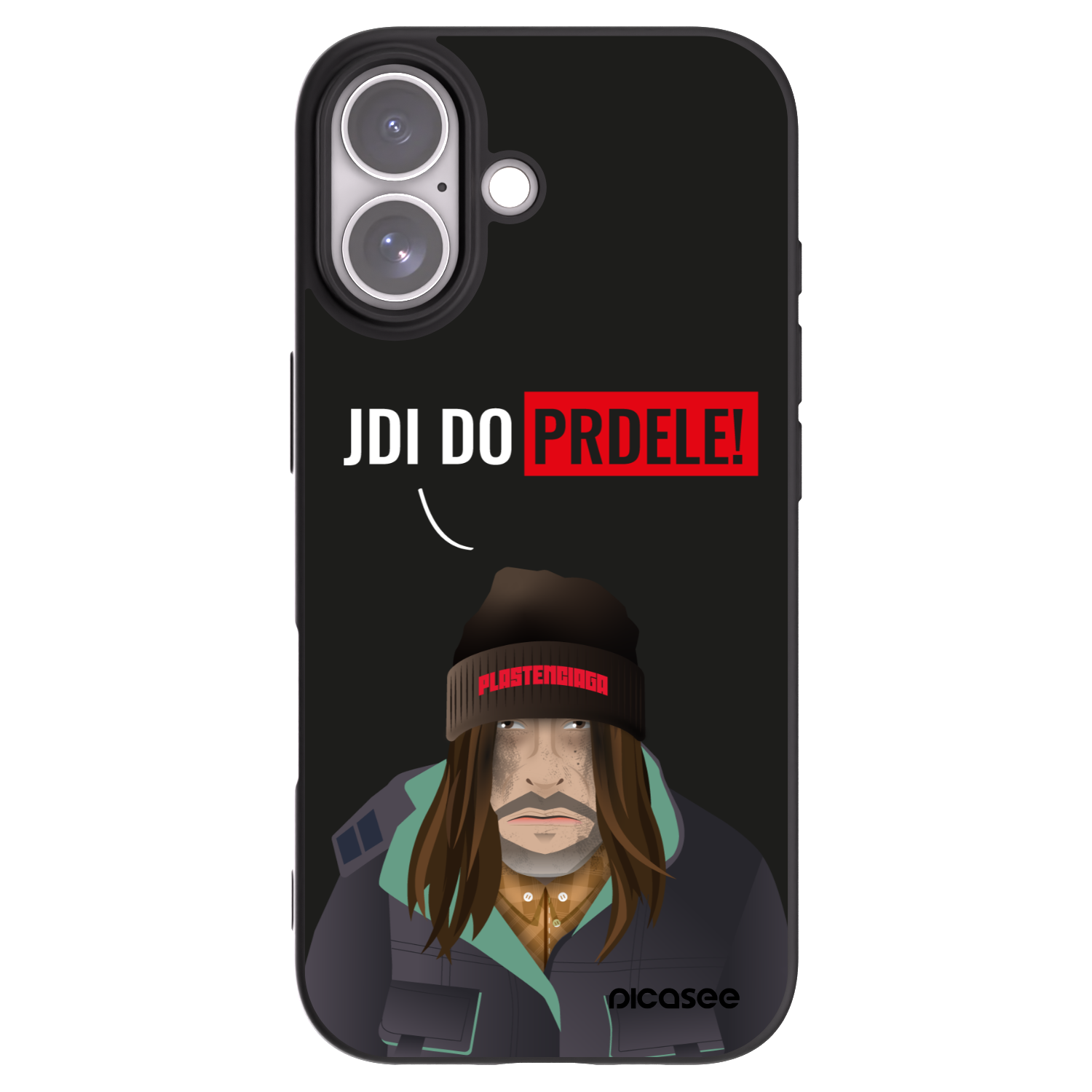 Picasee Μαύρη θήκη σιλικόνης για Apple iPhone 17 - Bezďák