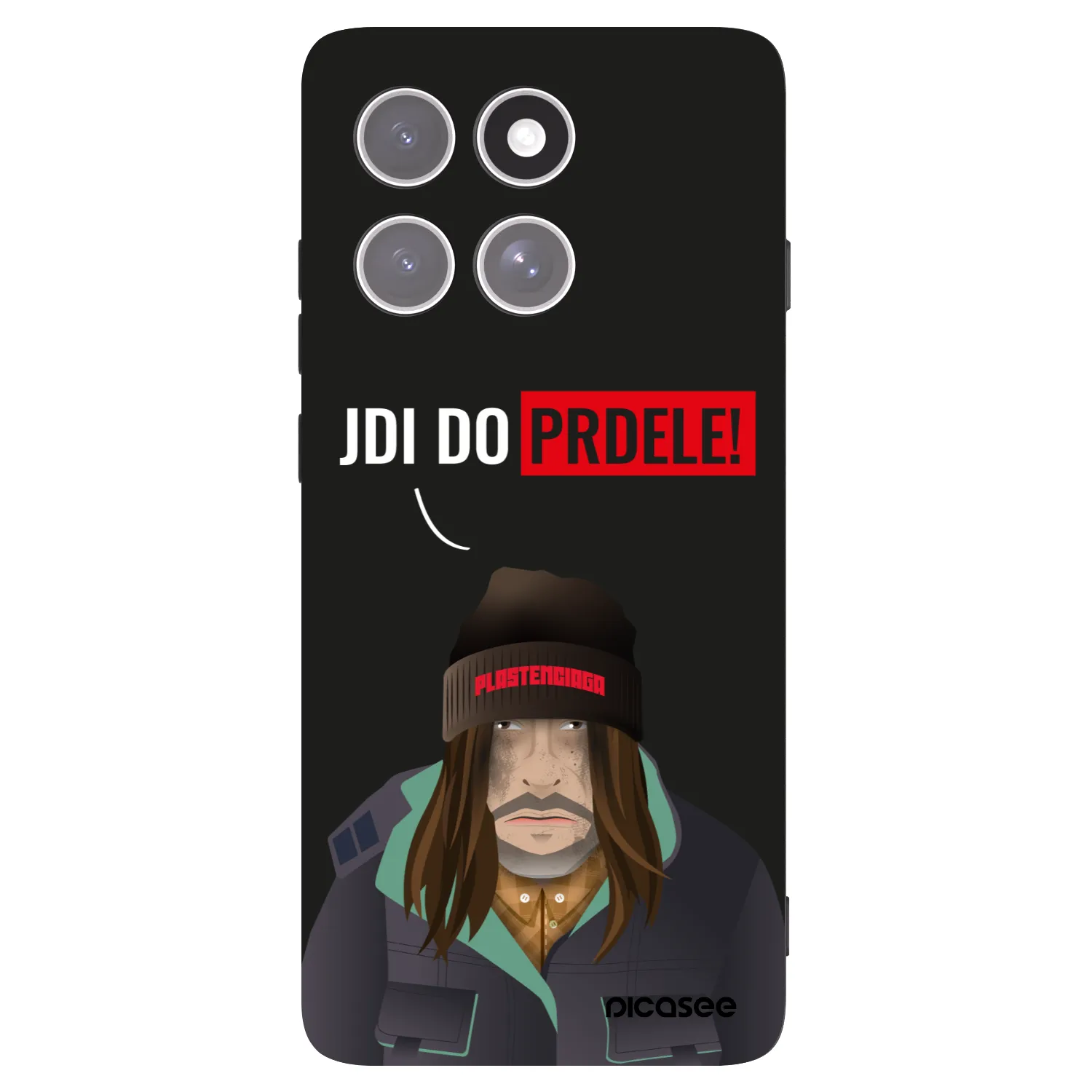 Picasee Μαύρη θήκη σιλικόνης για Motorola Edge 60 Pro - Bezďák