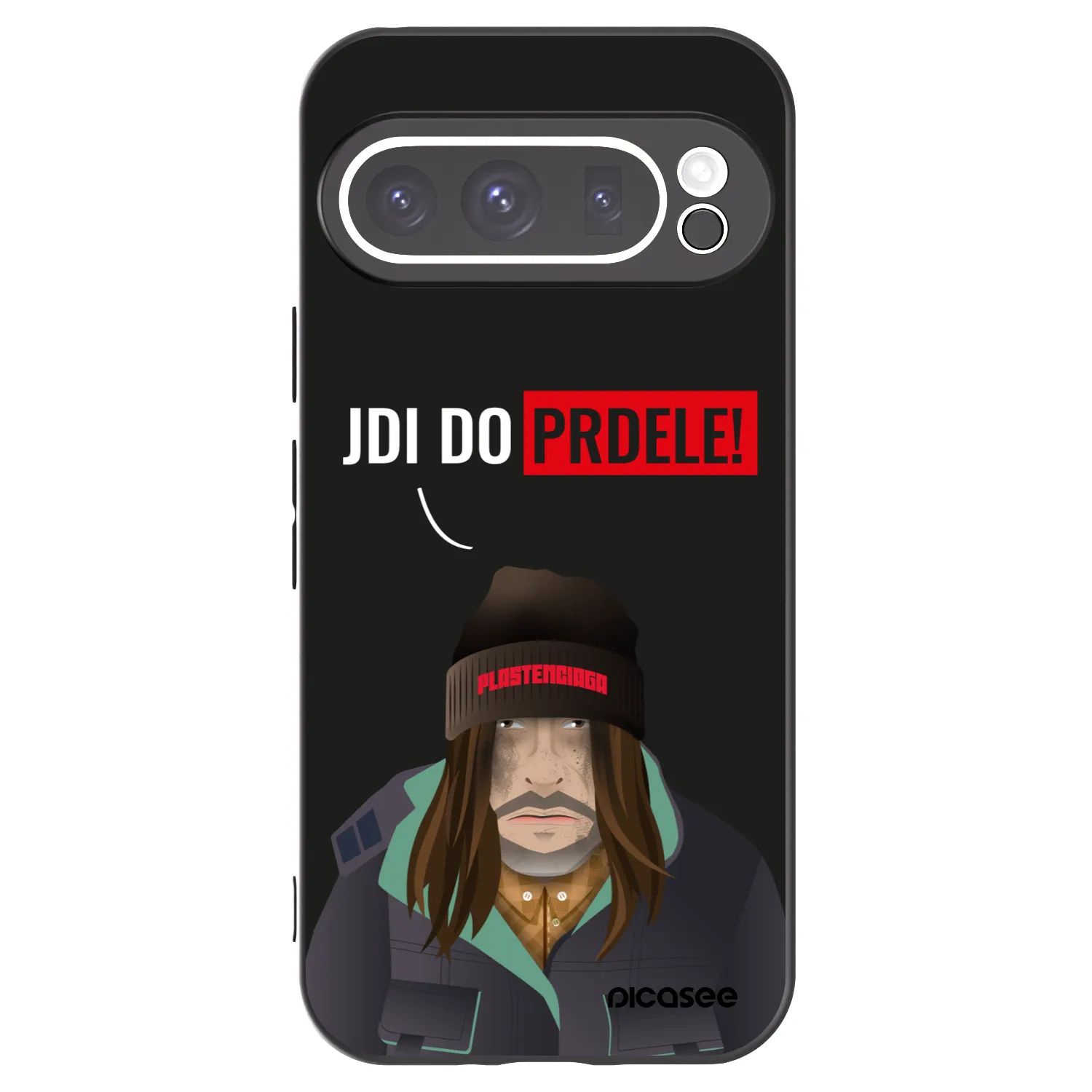 Picasee Μαύρη θήκη σιλικόνης για Google Pixel 9 Pro XL - Bezďák