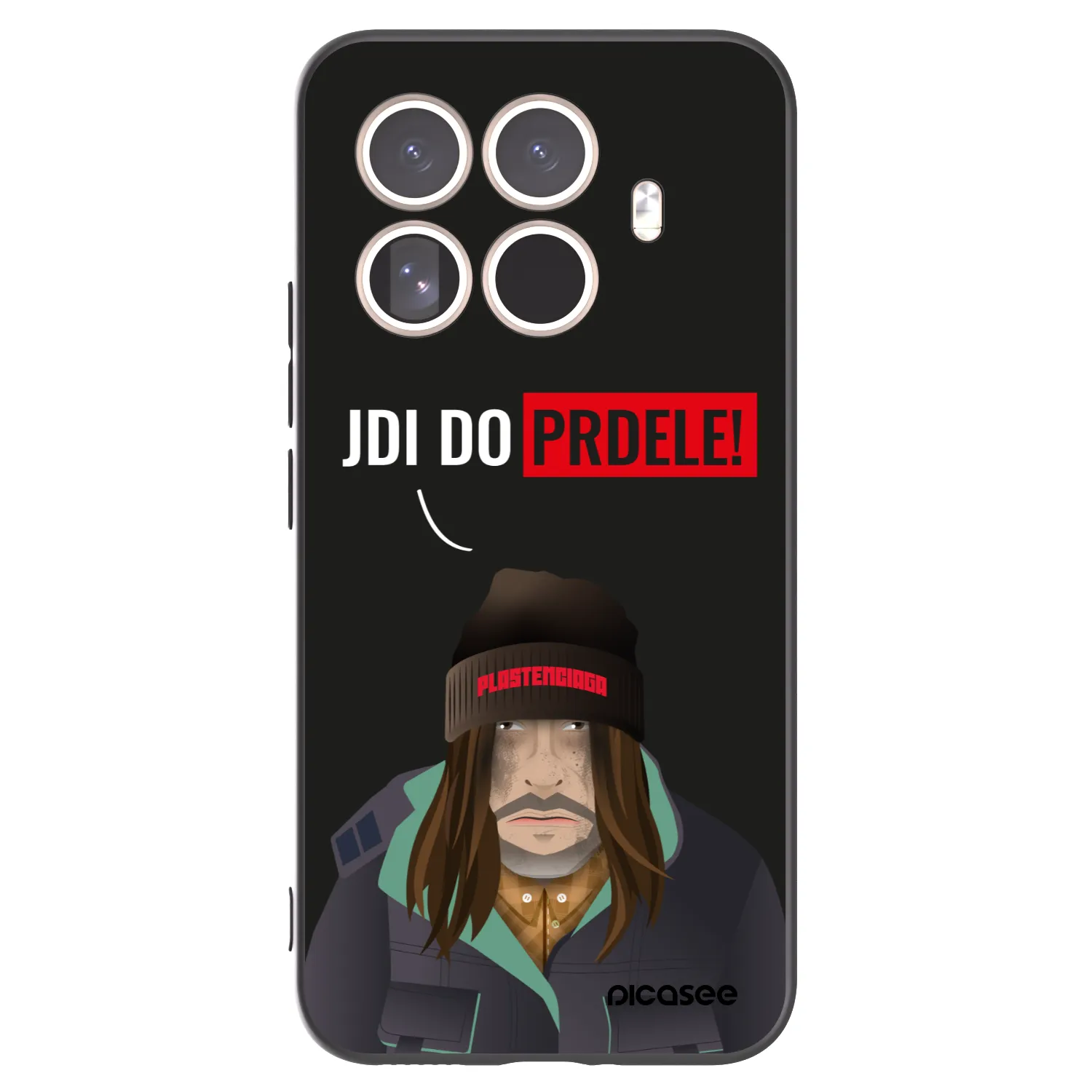 Picasee Μαύρη θήκη σιλικόνης για Xiaomi 15T Pro - Bezďák