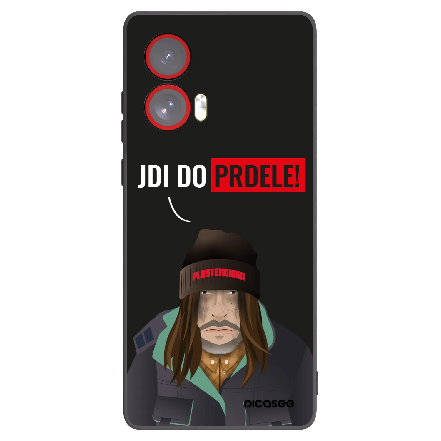 Picasee Μαύρη θήκη σιλικόνης για Motorola Edge 50 Fusion - Bezďák