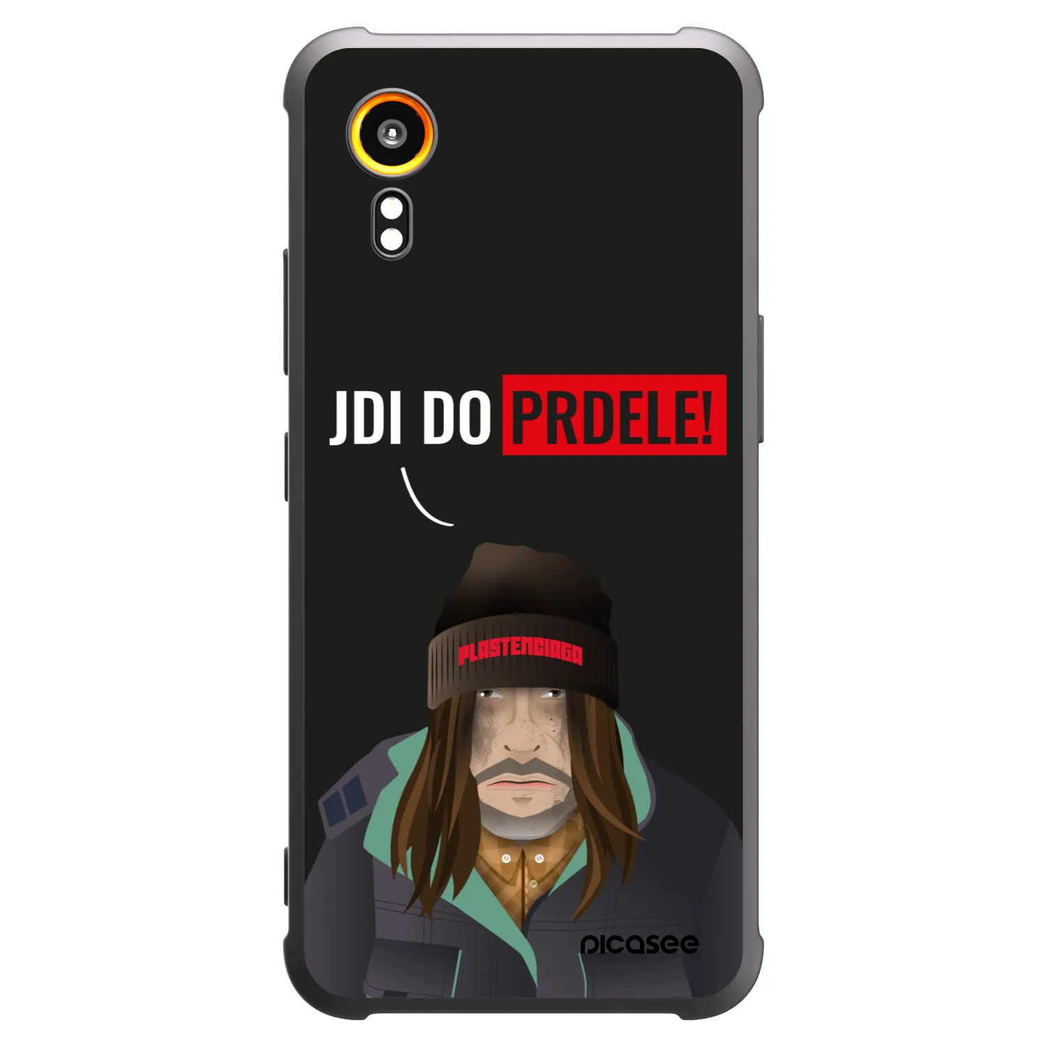 Picasee Μαύρη θήκη σιλικόνης για Samsung Galaxy Xcover 7 - Bezďák