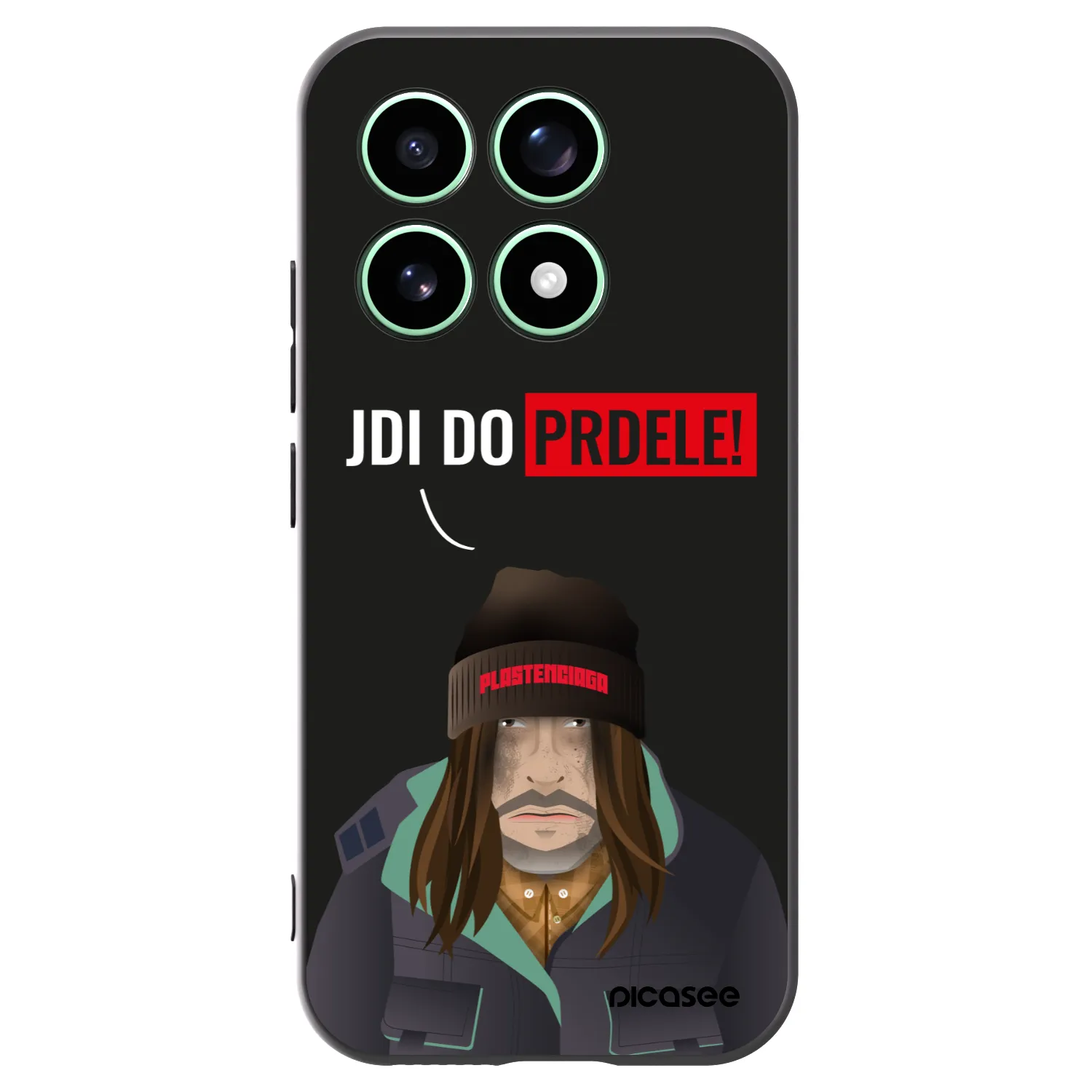 Picasee Μαύρη θήκη σιλικόνης για Xiaomi 17 - Bezďák