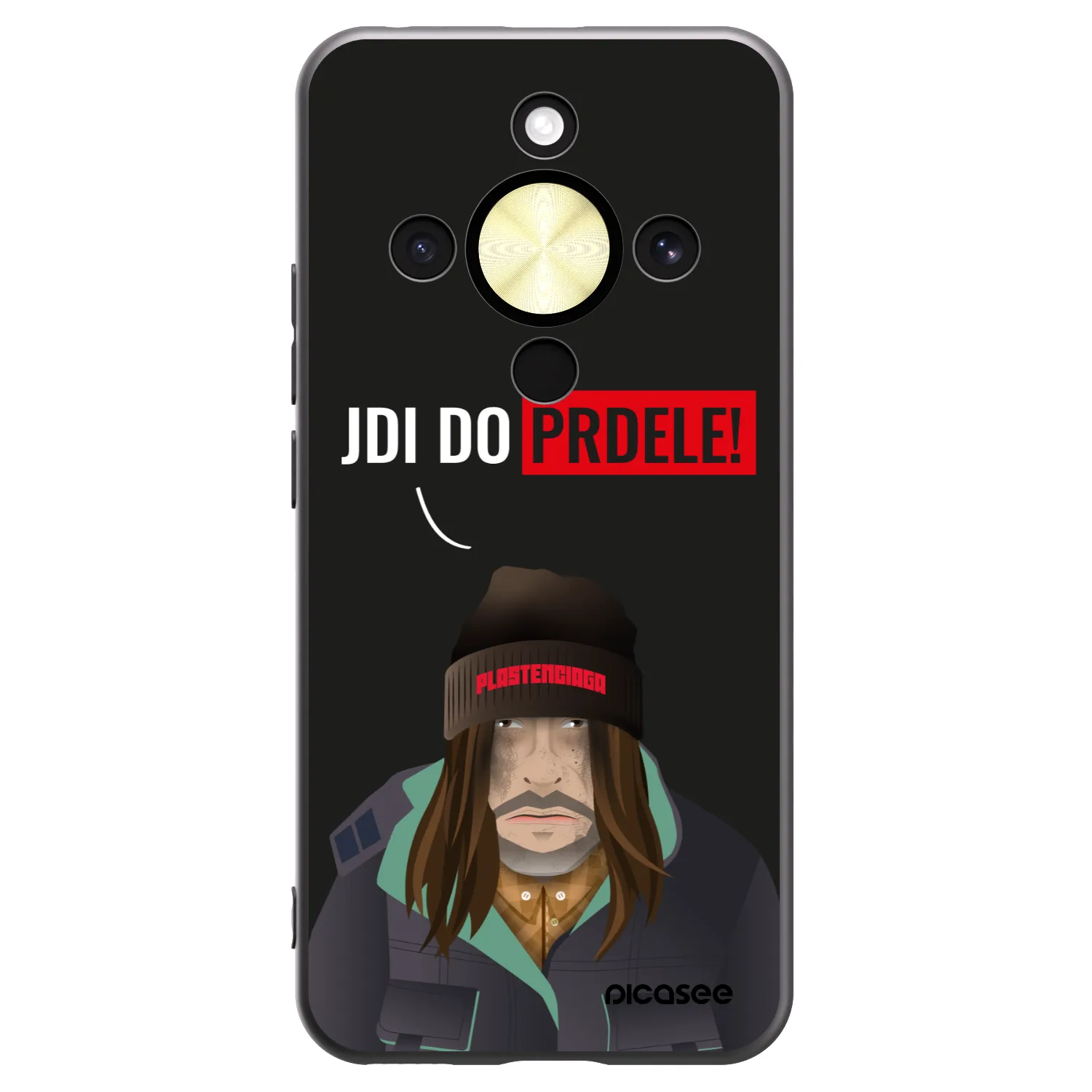 Picasee Μαύρη θήκη σιλικόνης για Honor Magic8 Lite 5G - Bezďák
