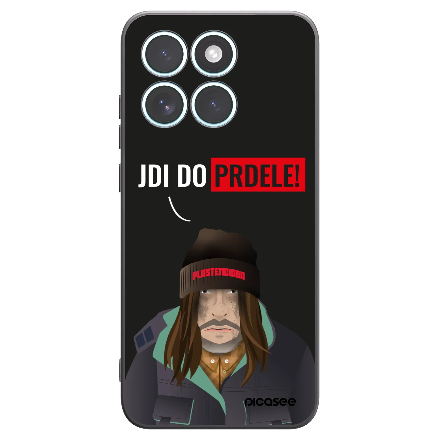 Picasee Μαύρη θήκη σιλικόνης για Motorola Edge 70 Fusion - Bezďák
