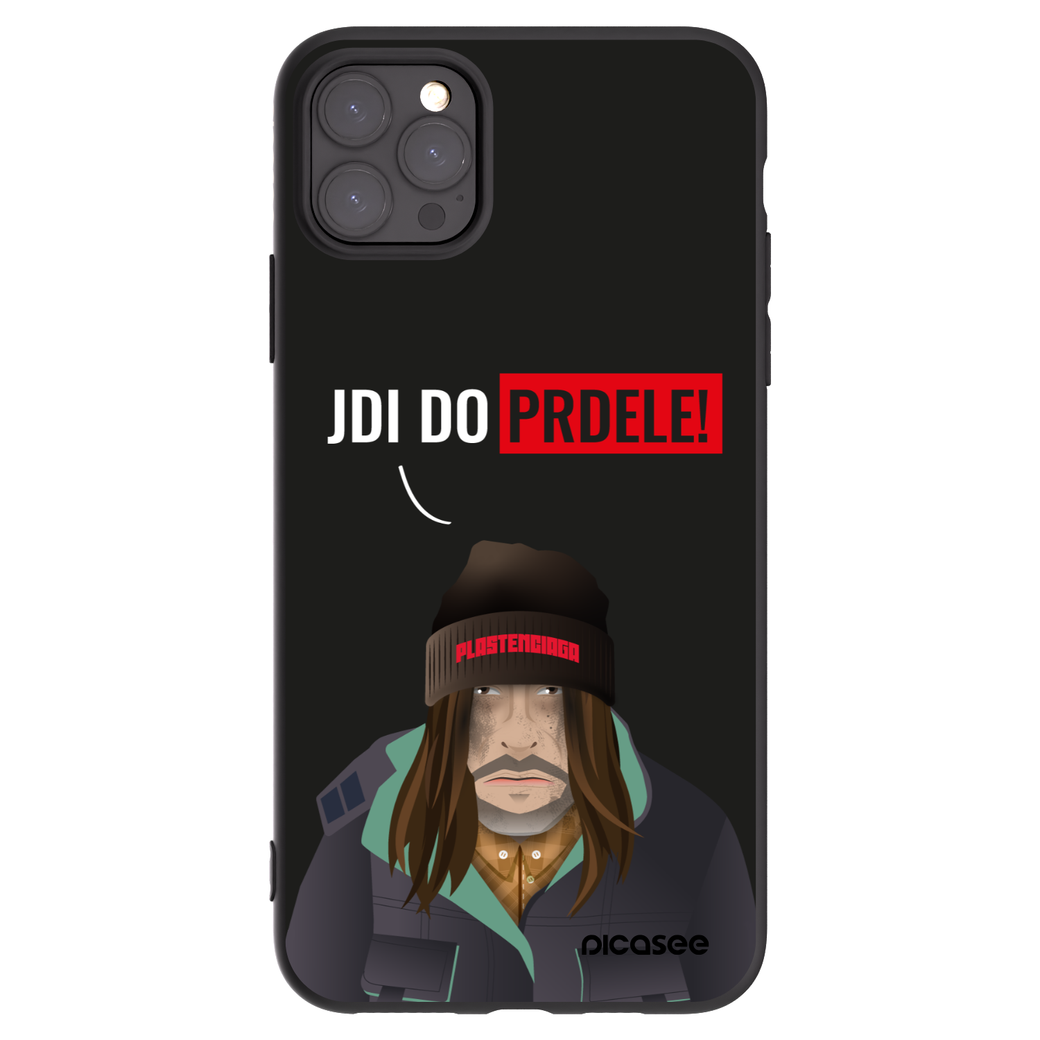 Picasee Μαύρη θήκη σιλικόνης για Apple iPhone 11 Pro Max - Bezďák